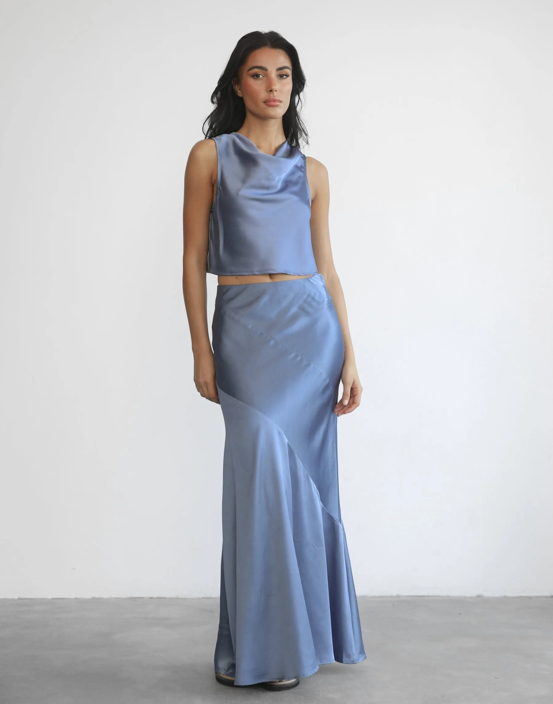 Charlow Maxi Skirt (Royal Blue) sold by Charcoal Clothing