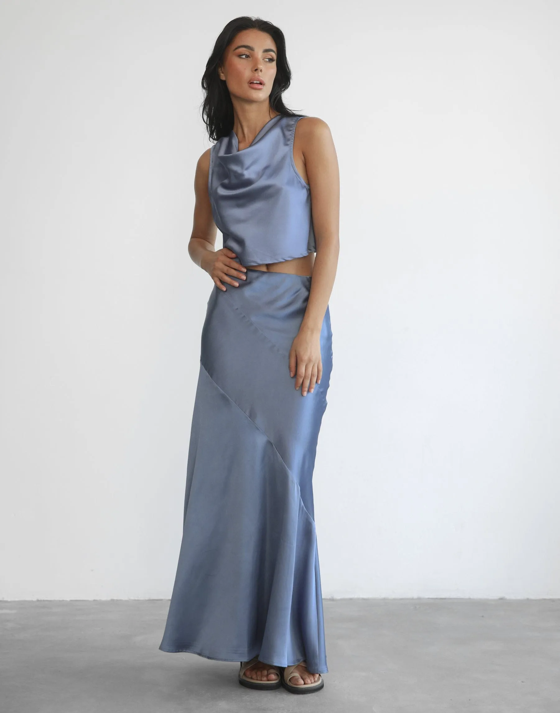 Charlow Maxi Skirt (Royal Blue) sold by Charcoal Clothing product image thumbnail 5