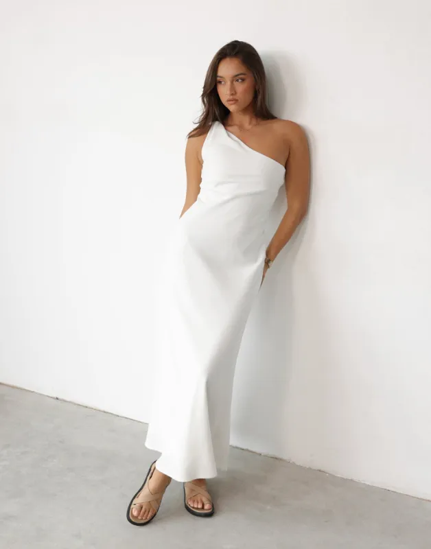 Rema Maxi Dress (White) sold by Charcoal Clothing