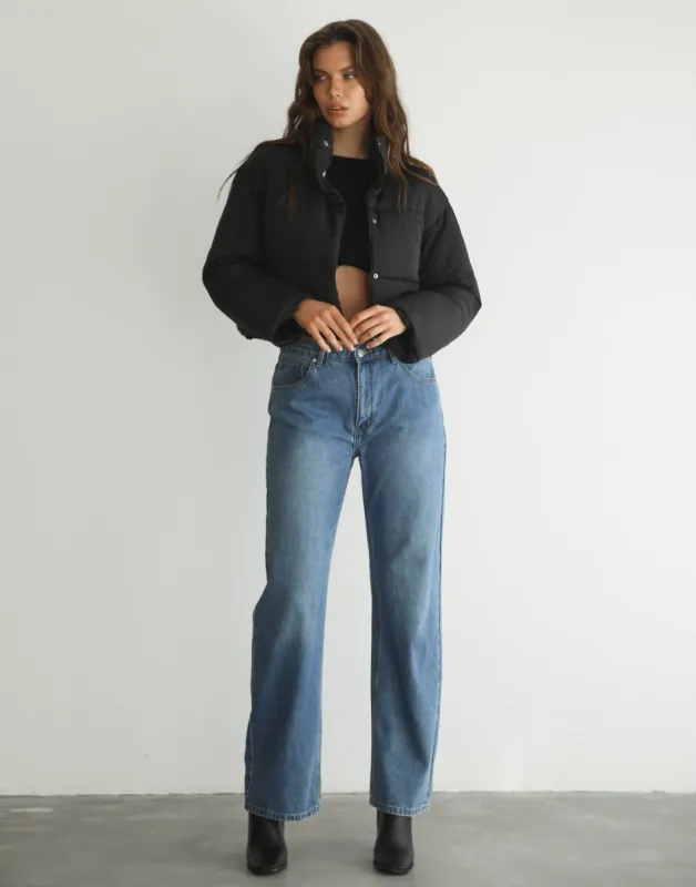 Devine Puffer Jacket (Black) sold by Charcoal Clothing