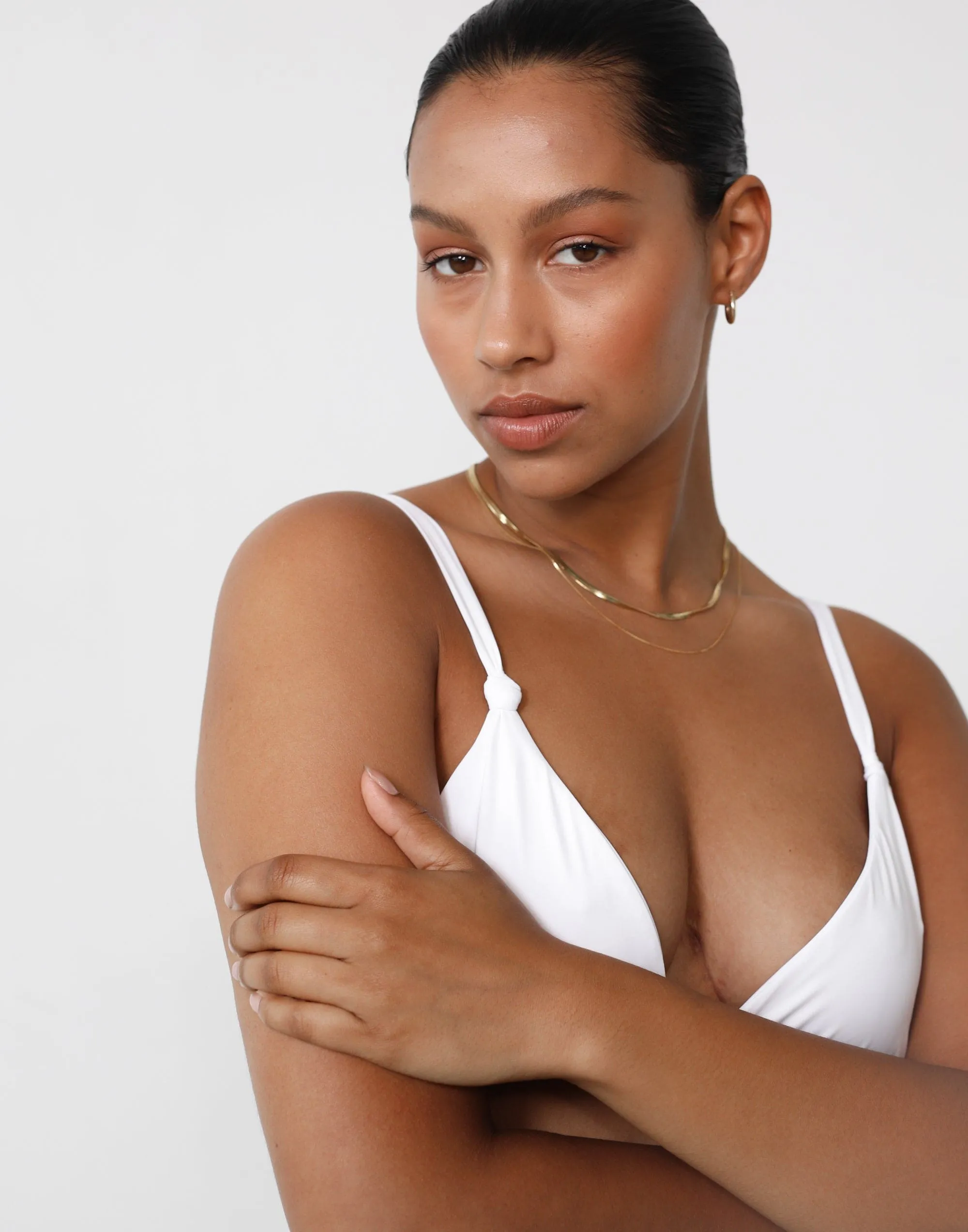 Laguna Triangle Bikini Top (White) sold by Charcoal Clothing product image thumbnail 4