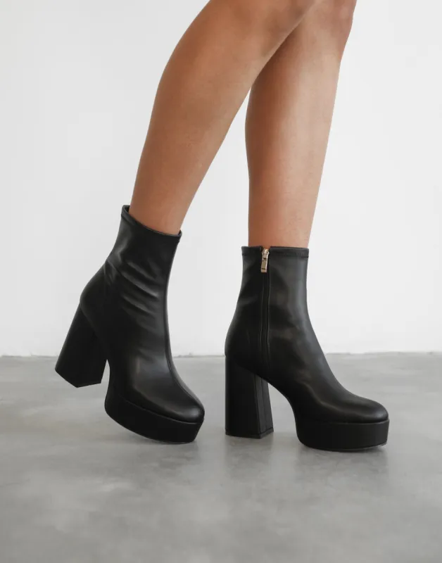 Elijah Boots (Black) - By Billini sold by Charcoal Clothing