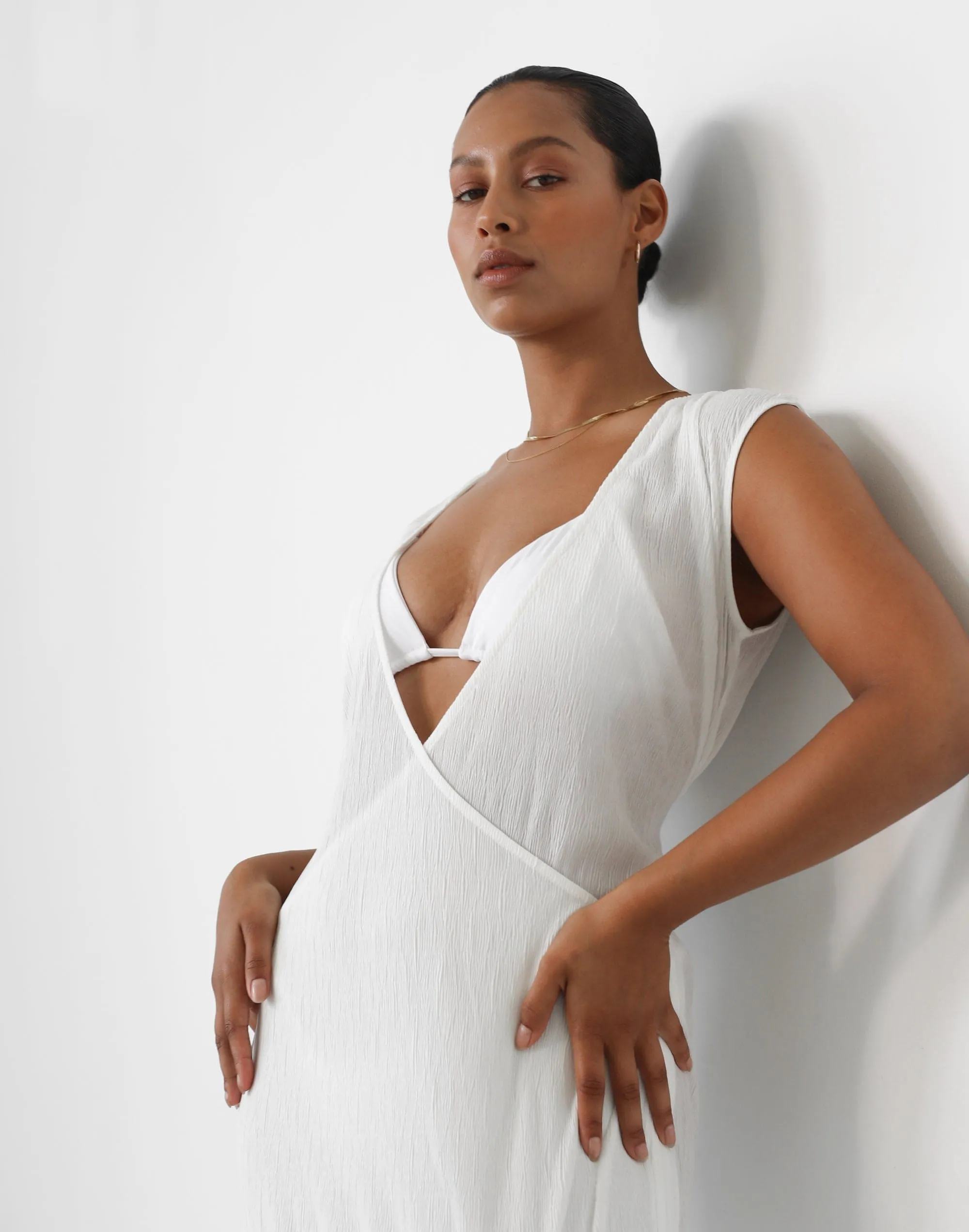 Nakuru Maxi Dress (White) sold by Charcoal Clothing product image thumbnail 3