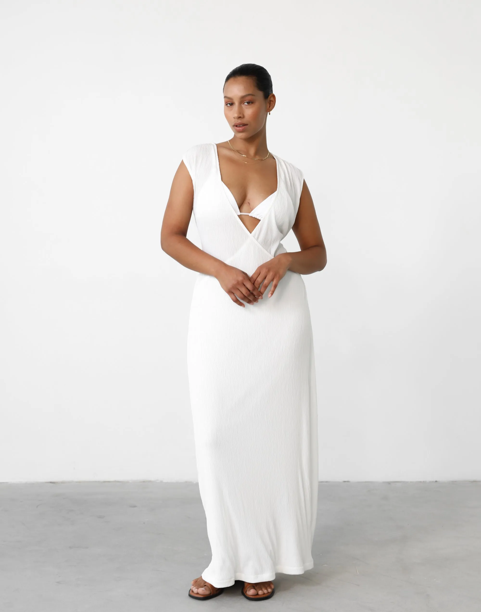 Nakuru Maxi Dress (White) sold by Charcoal Clothing product image thumbnail 4