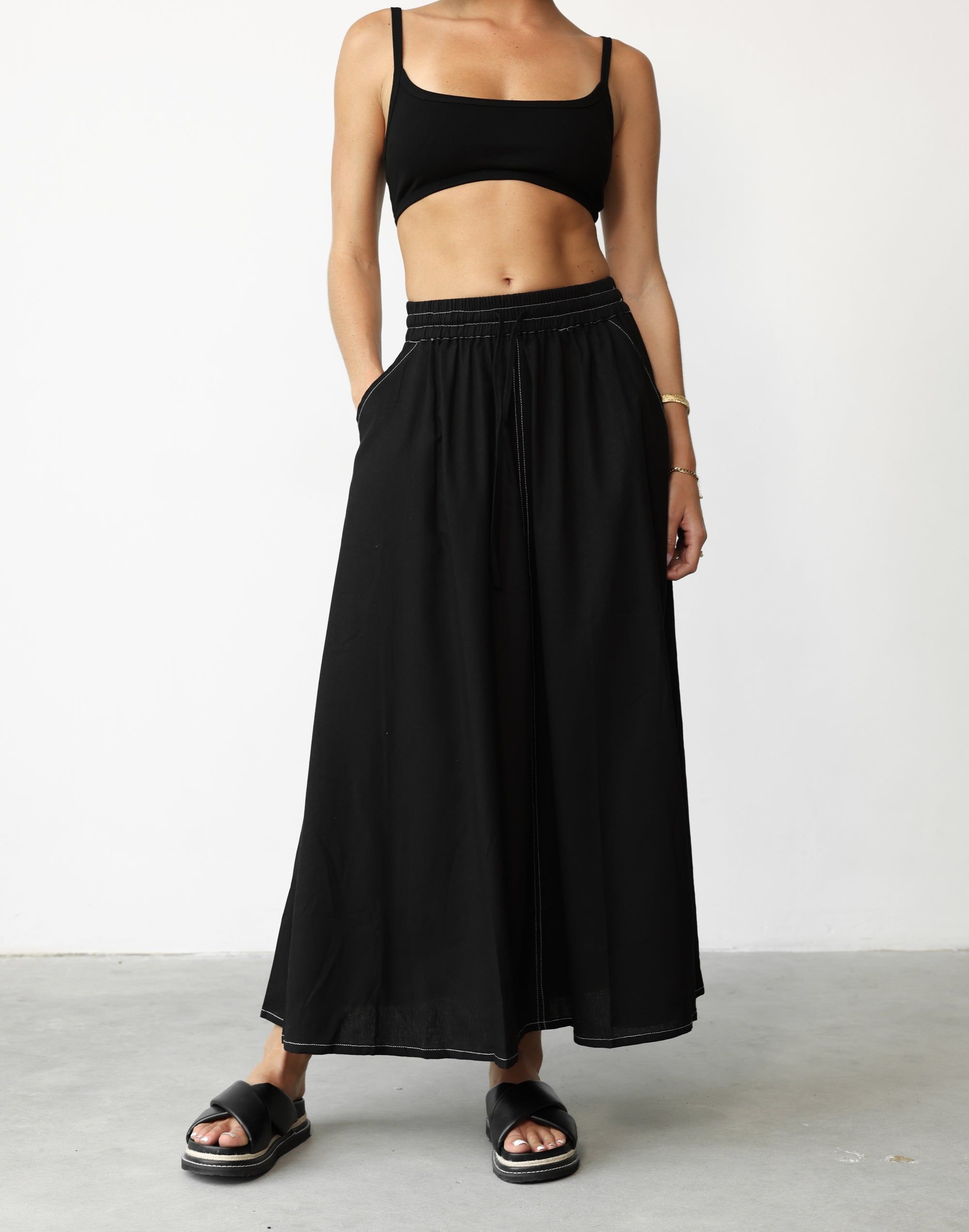 Daylight Maxi Skirt (Black) sold by Charcoal Clothing product image thumbnail 4