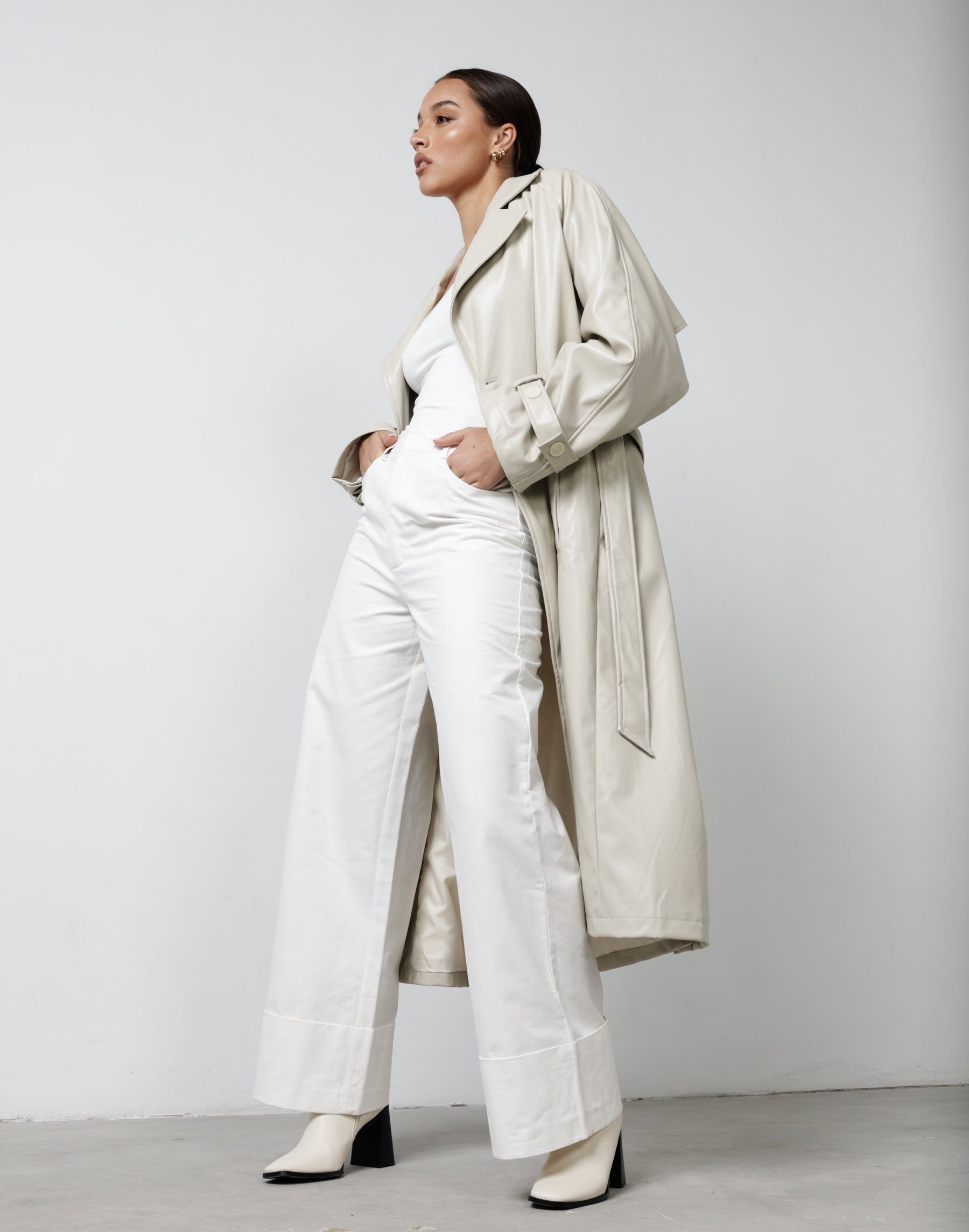 Wilana Trench Coat (Cream) sold by Charcoal Clothing product image thumbnail 2