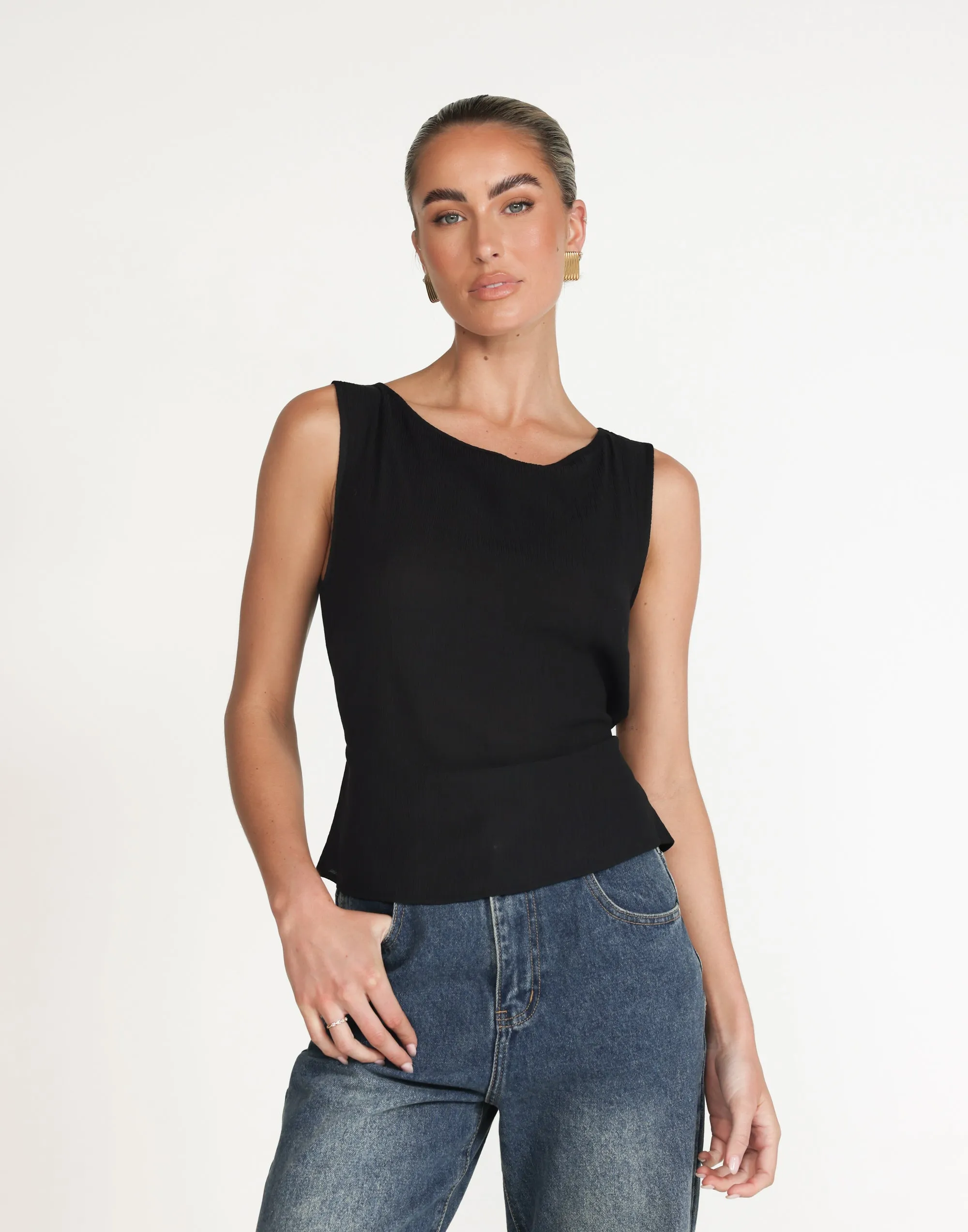 Mariam Top (Black) sold by Charcoal Clothing