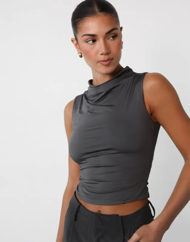 Madison Top (Slate) sold by Charcoal Clothing