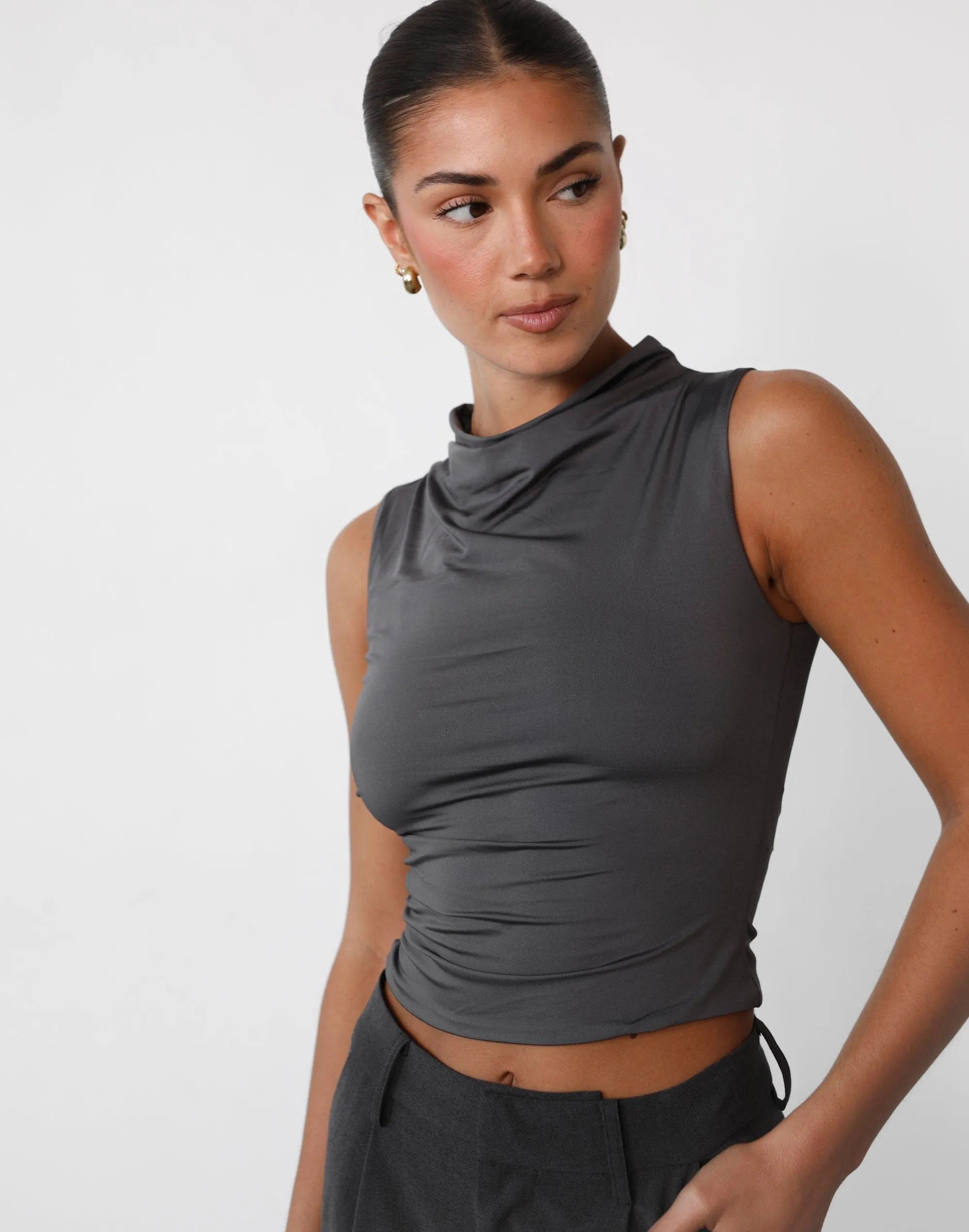 Madison Top (Slate) sold by Charcoal Clothing