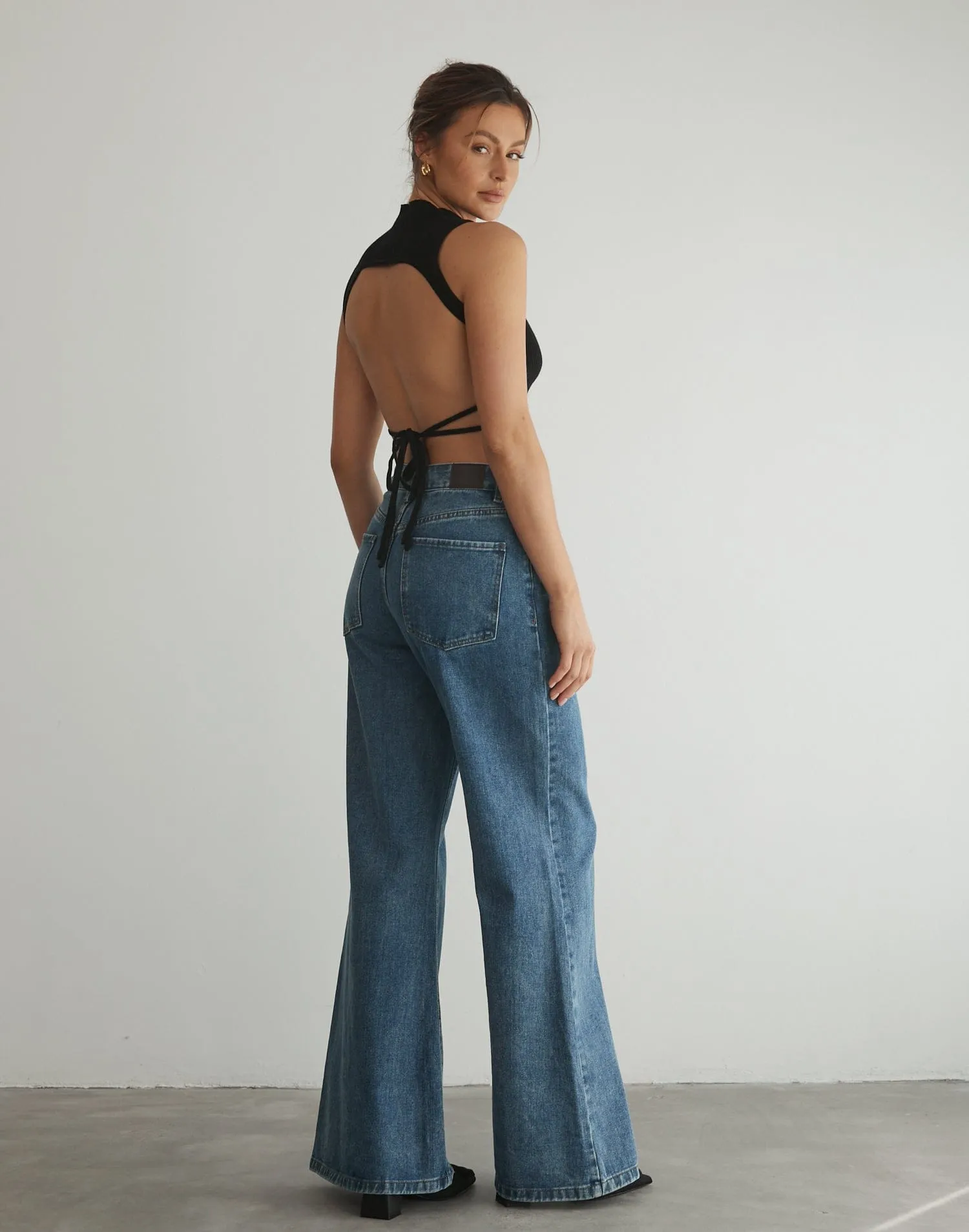 Zamora Knit Crop Top (Black) sold by Charcoal Clothing product image thumbnail 4