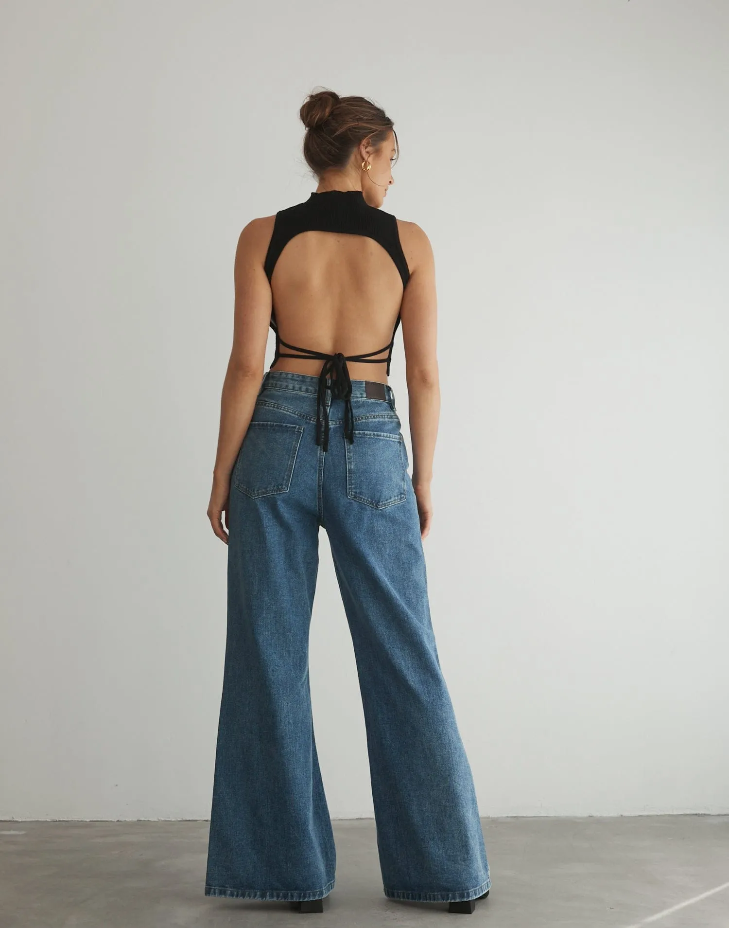 Zamora Knit Crop Top (Black) sold by Charcoal Clothing product image thumbnail 3