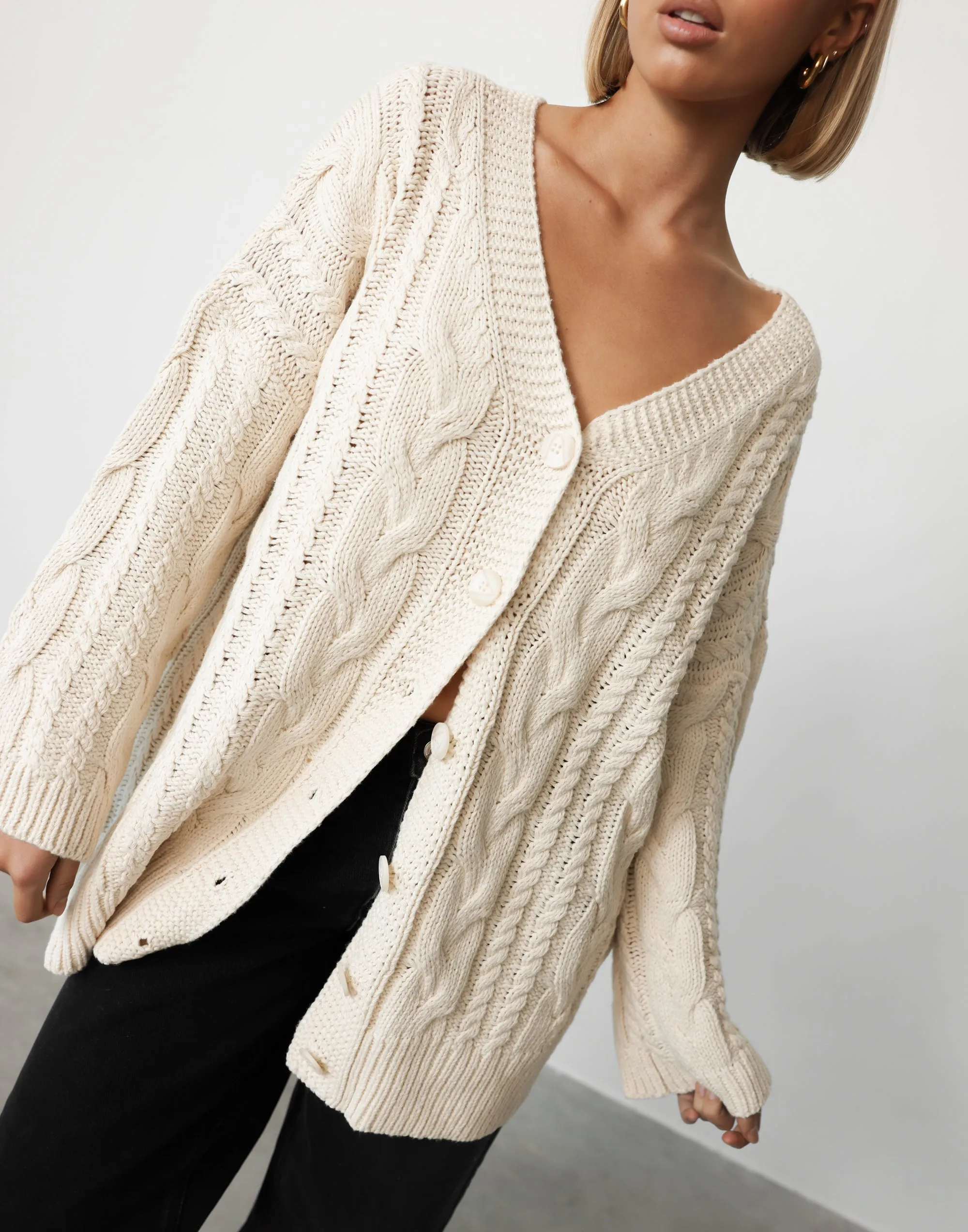 Ashleigh Cardigan (Beige) sold by Charcoal Clothing product image thumbnail 2