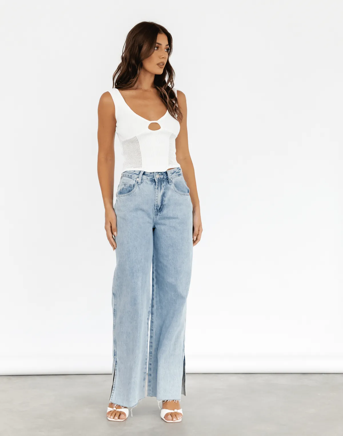 Lizzo Crop Top (White) sold by Charcoal Clothing product image thumbnail 4