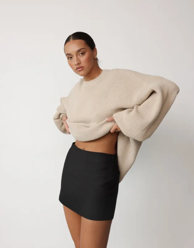Ashwood Mini Skirt (Black) sold by Charcoal Clothing