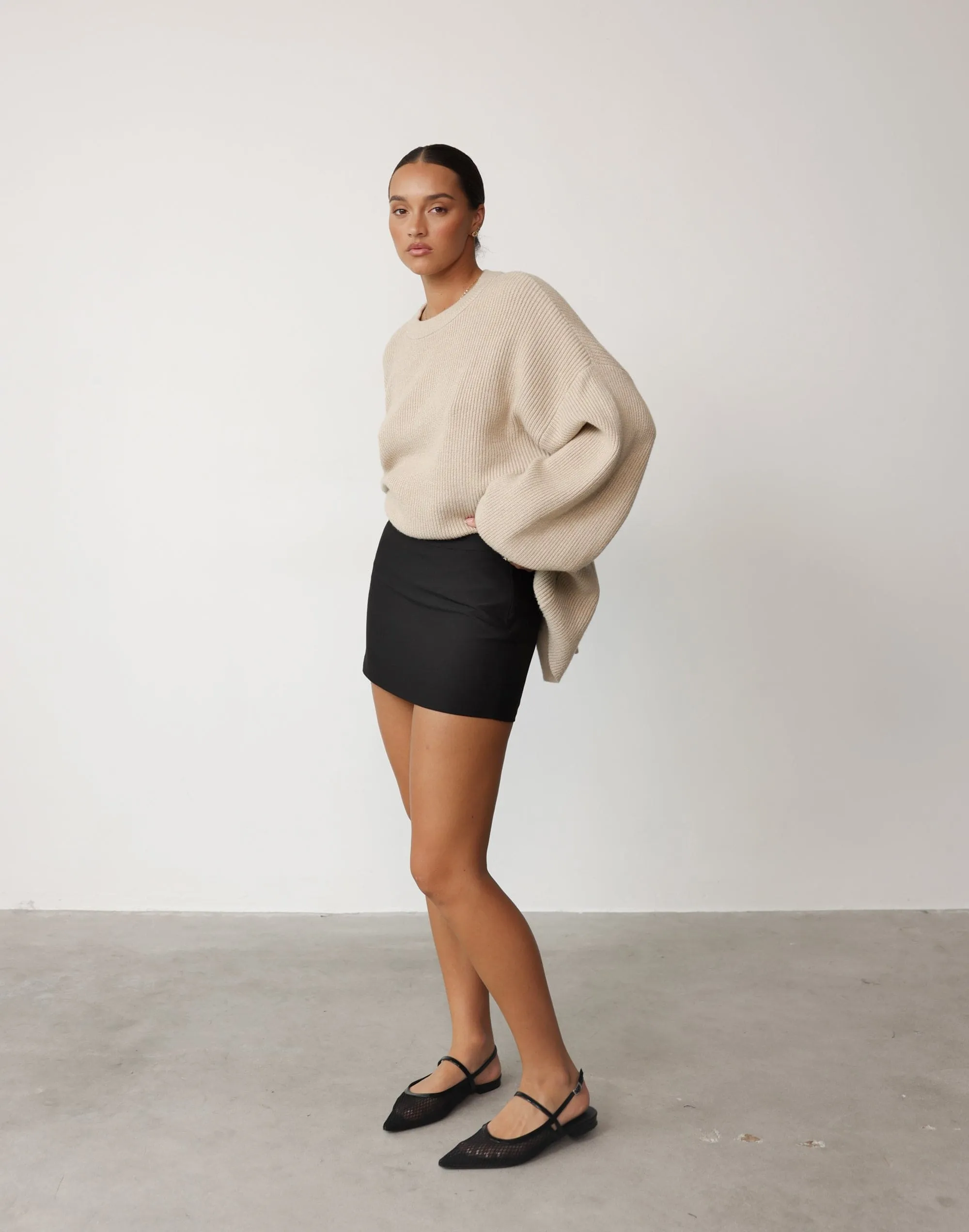 Ashwood Mini Skirt (Black) sold by Charcoal Clothing product image thumbnail 3