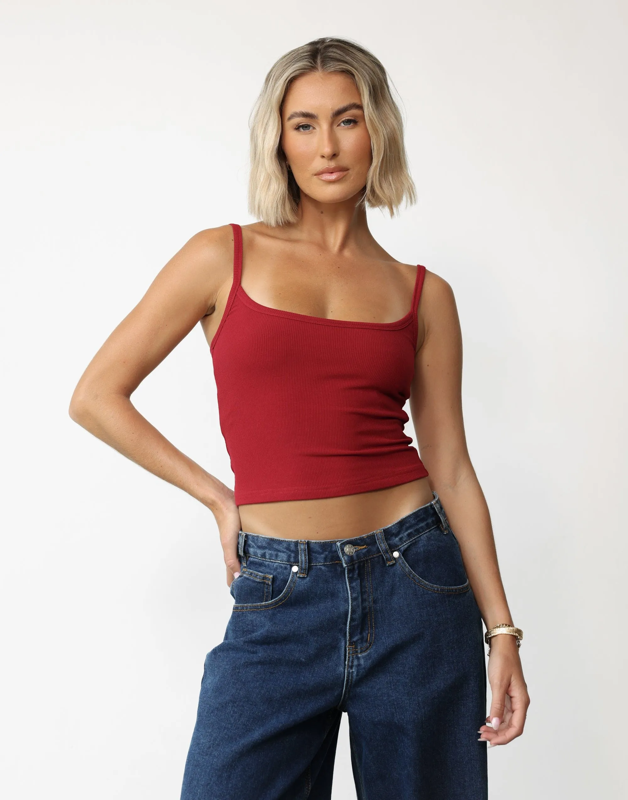 Malina Cami Top (Cherry) sold by Charcoal Clothing product image thumbnail 4