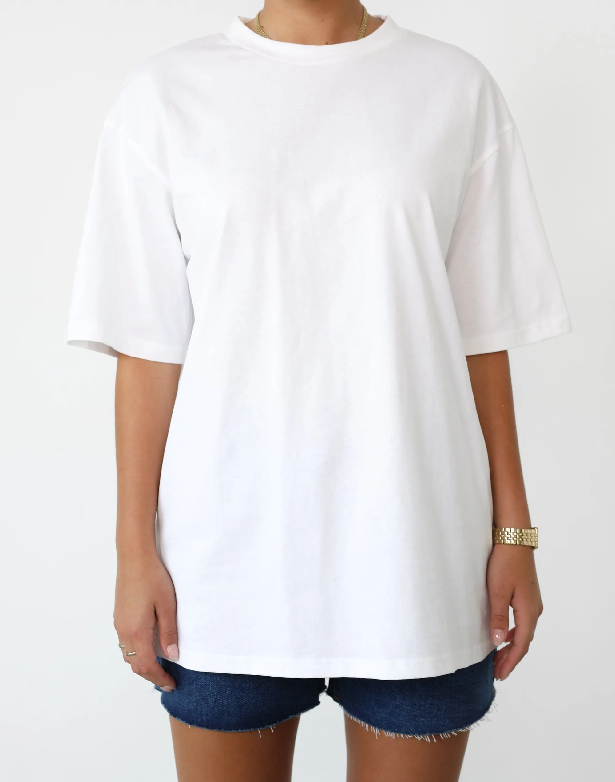 Luca Oversized Tee (White) sold by Charcoal Clothing product image thumbnail 5