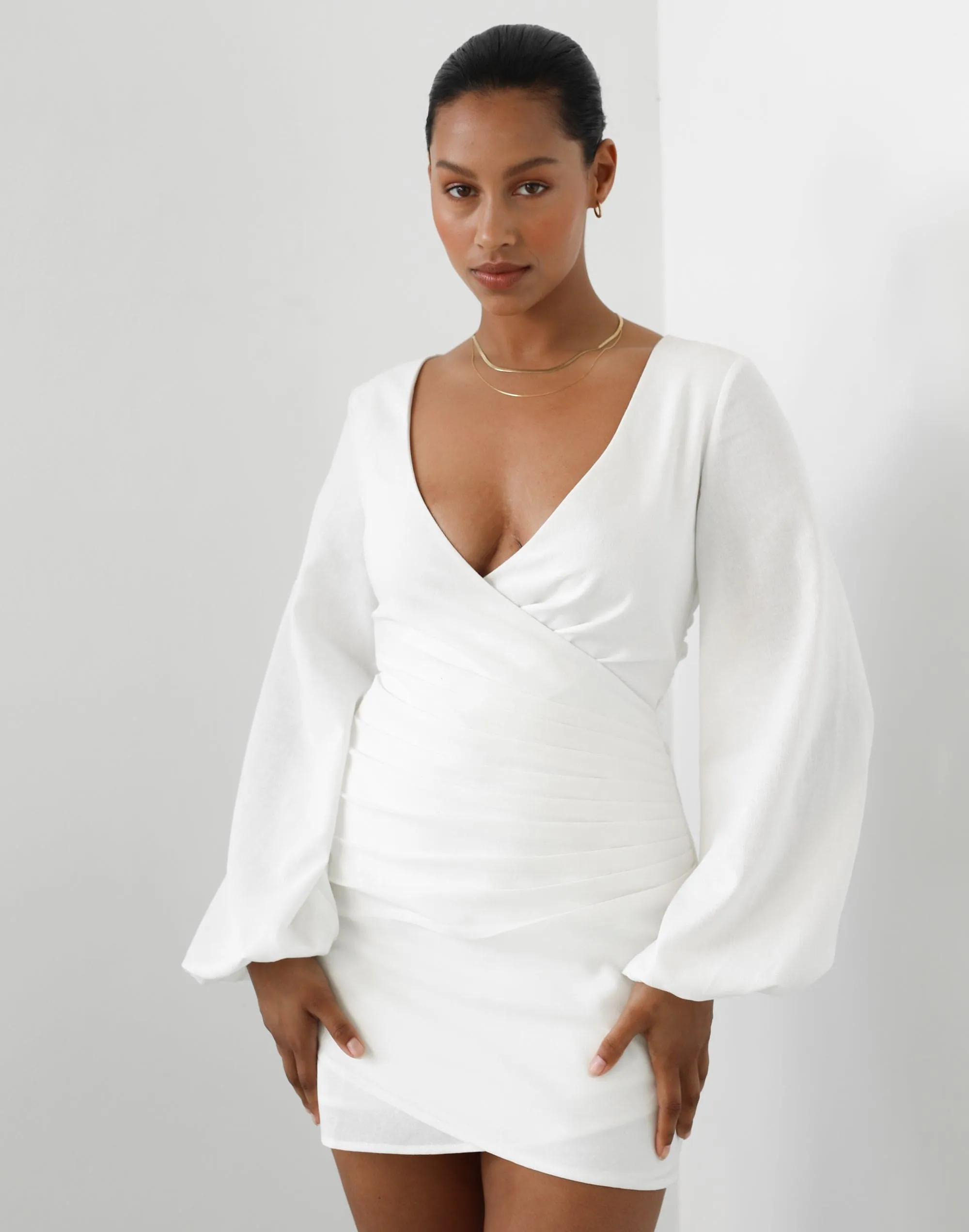 Caliraya Mini Dress (White) sold by Charcoal Clothing product image thumbnail 5