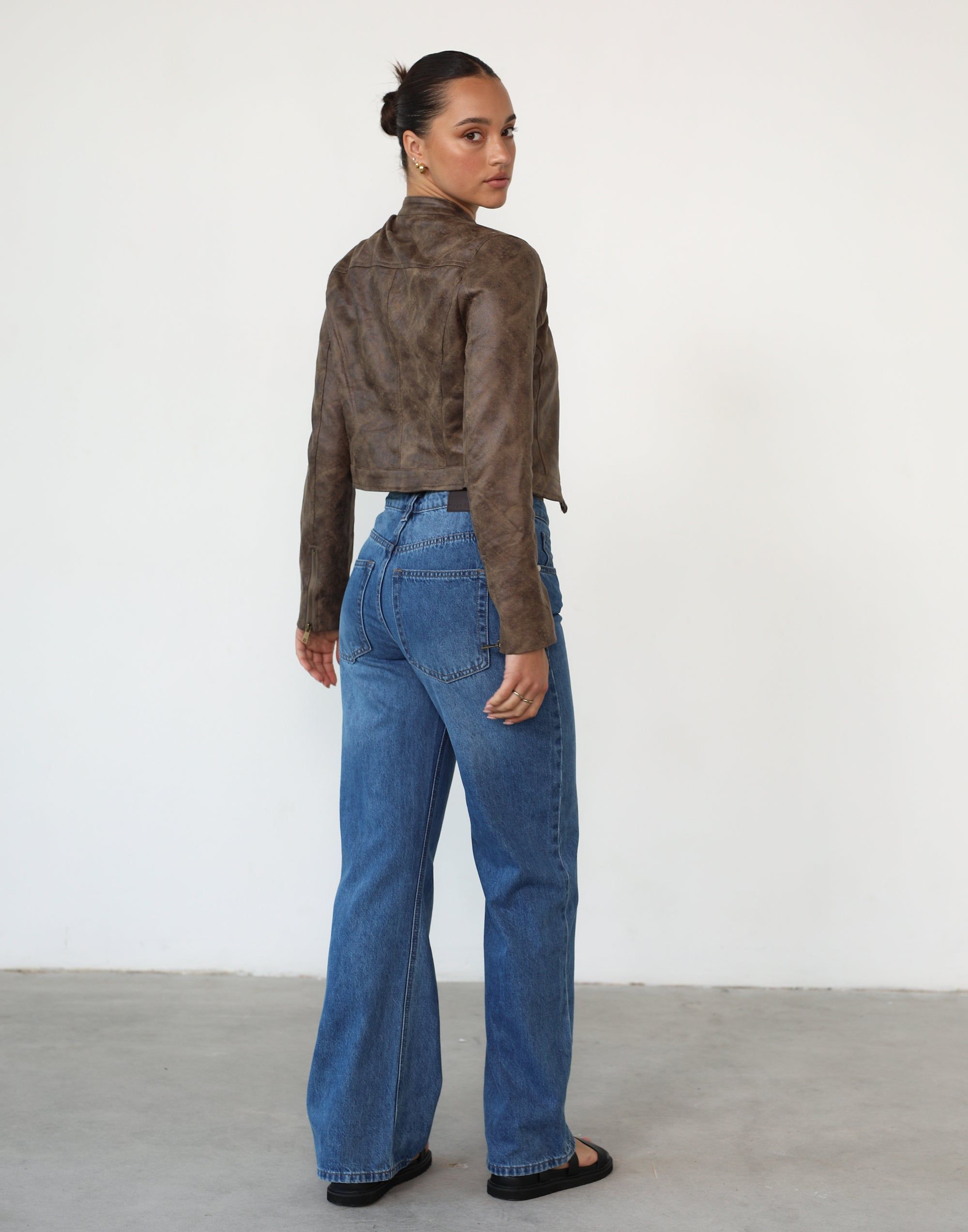 Bella Moto Jacket (Chocolate) - By Lioness sold by Charcoal Clothing product image thumbnail 3