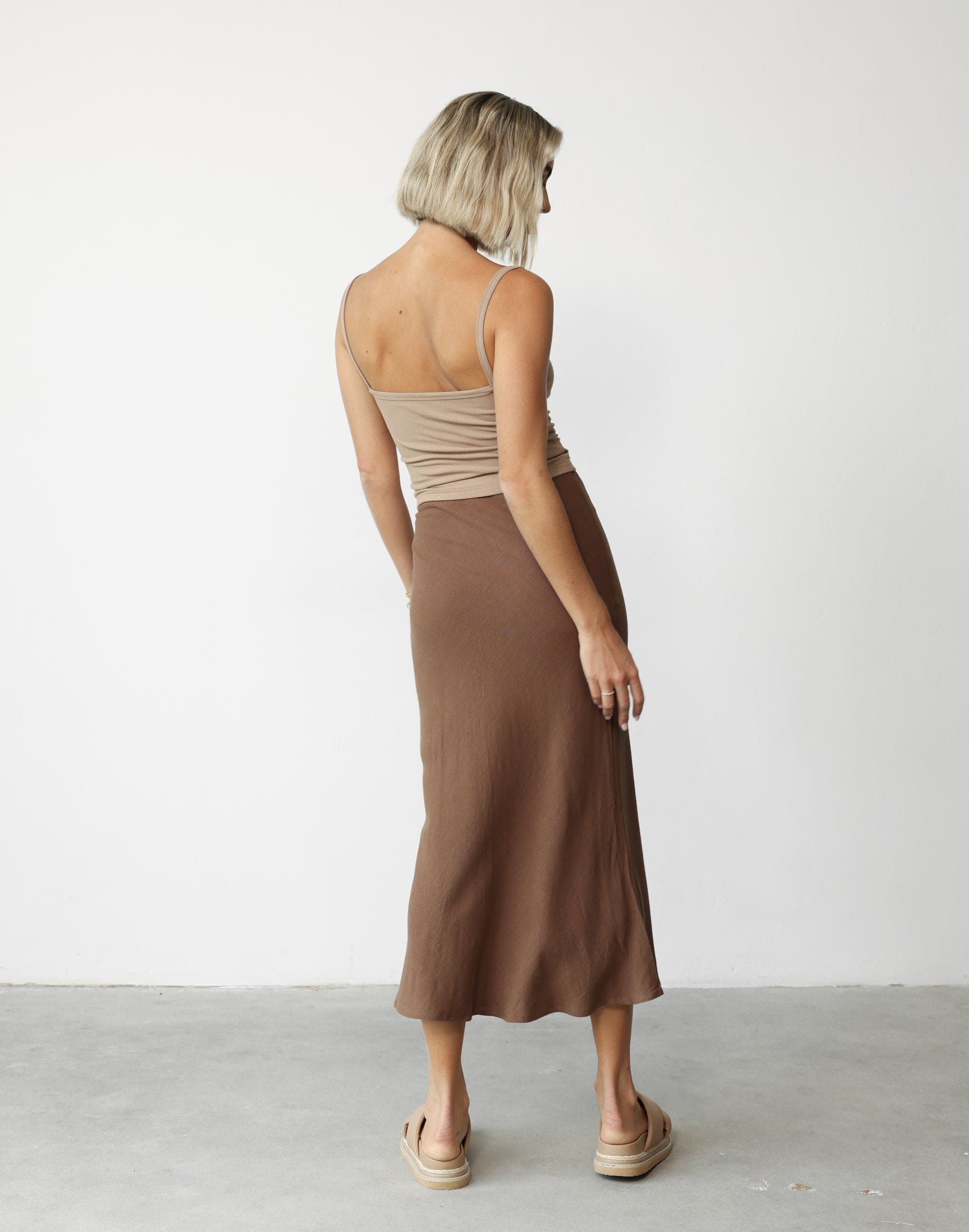 Rosemaria Midi Skirt (Oak) sold by Charcoal Clothing product image thumbnail 5