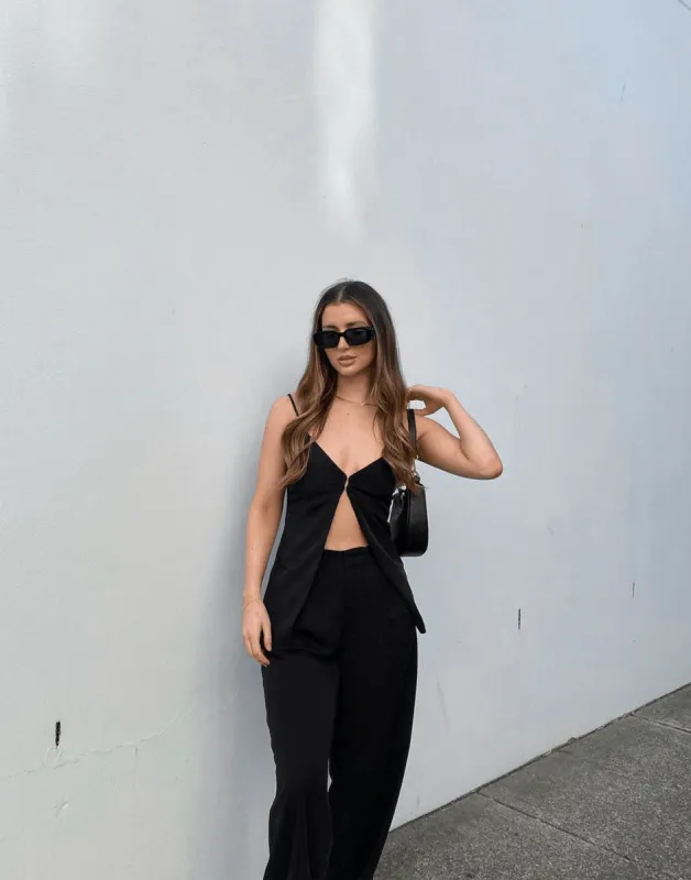 Orchid Top (Black) sold by Charcoal Clothing