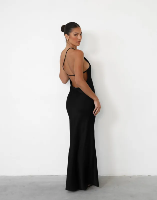 Alexandra Maxi Dress (Black) sold by Charcoal Clothing