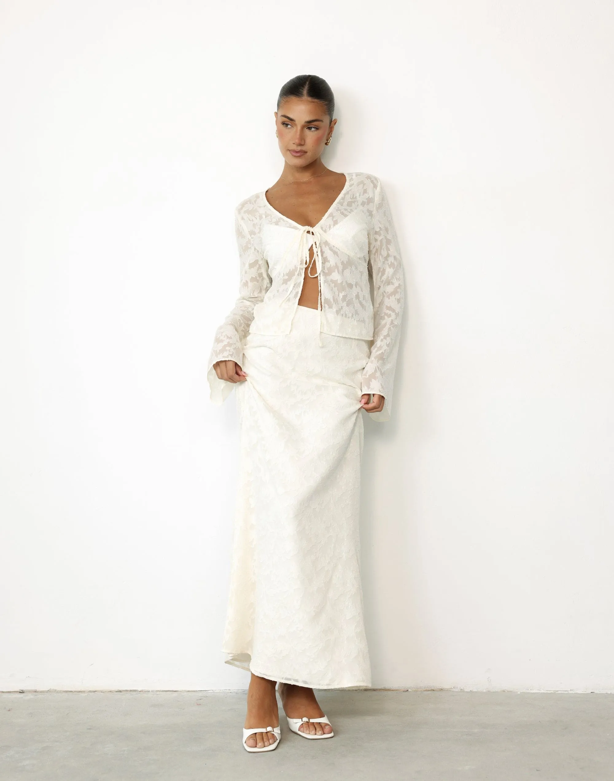 Juliet Maxi Skirt (Cream) sold by Charcoal Clothing product image thumbnail 4