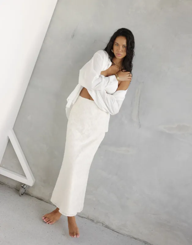 Juliet Maxi Skirt (Cream) sold by Charcoal Clothing