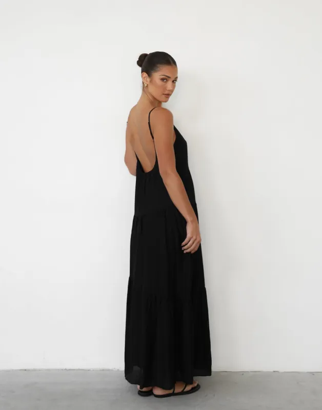 Azeena Maxi Dress (Black) sold by Charcoal Clothing