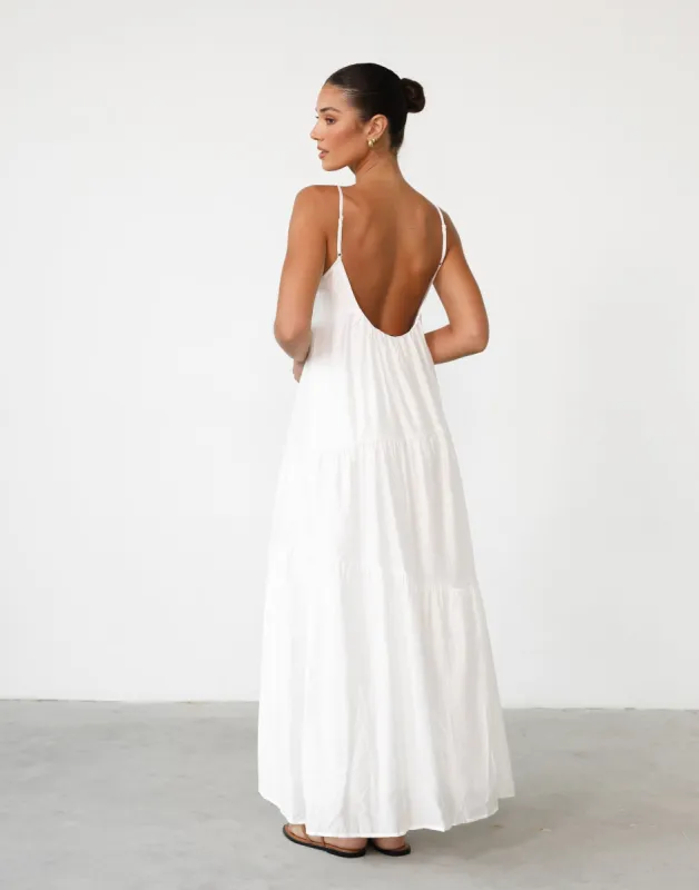 Azeena Maxi Dress (White) sold by Charcoal Clothing