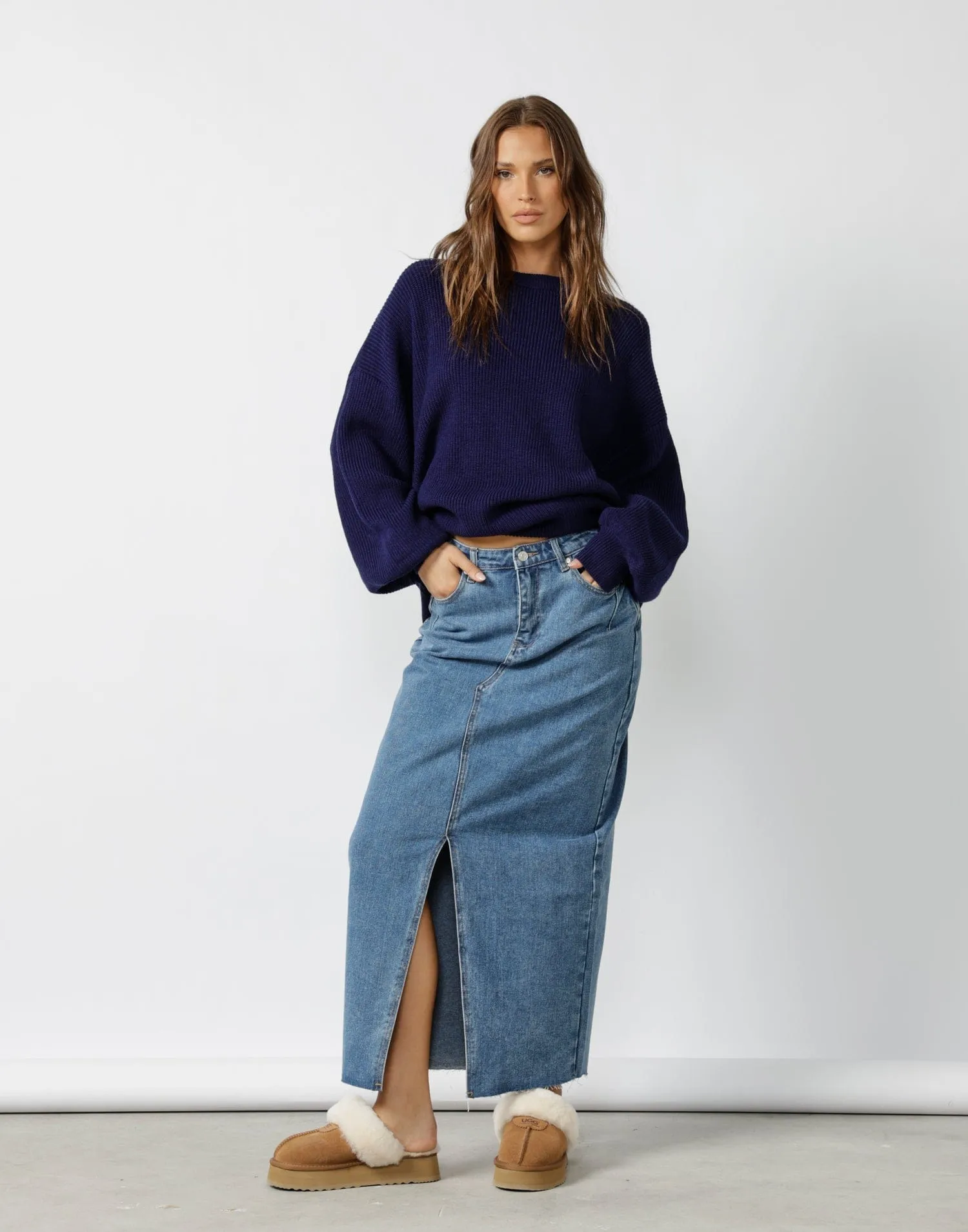 Cody Oversized Jumper (Navy) sold by Charcoal Clothing product image thumbnail 2