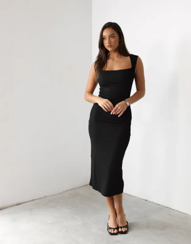 Avi Maxi Dress (Black) sold by Charcoal Clothing