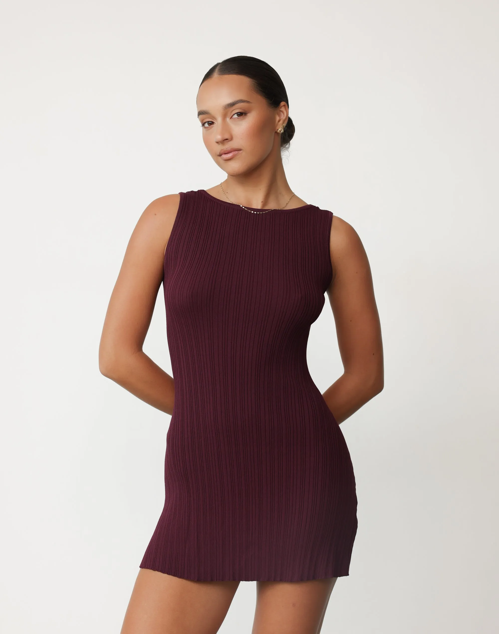 Aylah Mini Dress (Plum) sold by Charcoal Clothing product image thumbnail 5