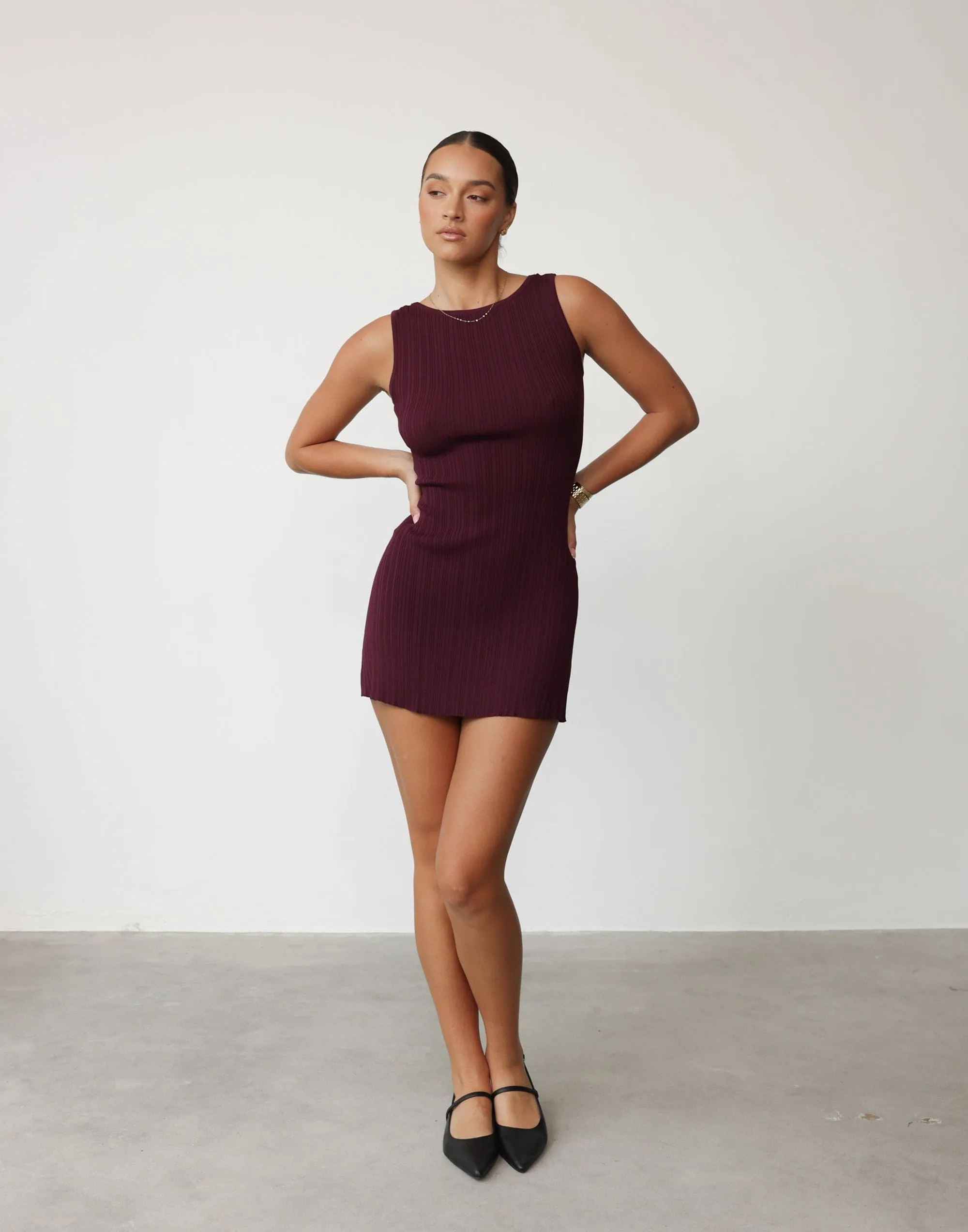 Aylah Mini Dress (Plum) sold by Charcoal Clothing product image thumbnail 2