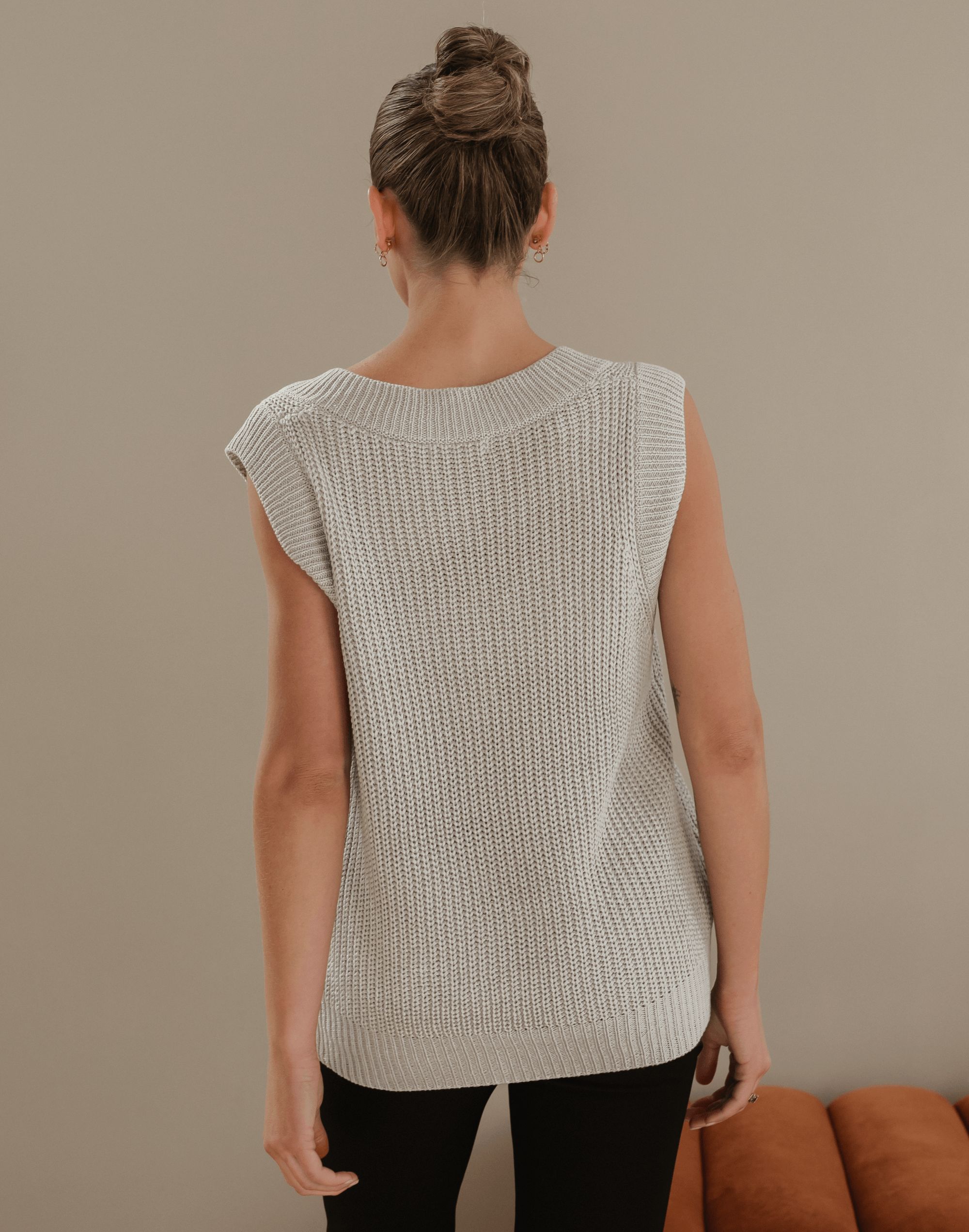 James Knit Vest (Grey) sold by Charcoal Clothing product image thumbnail 4