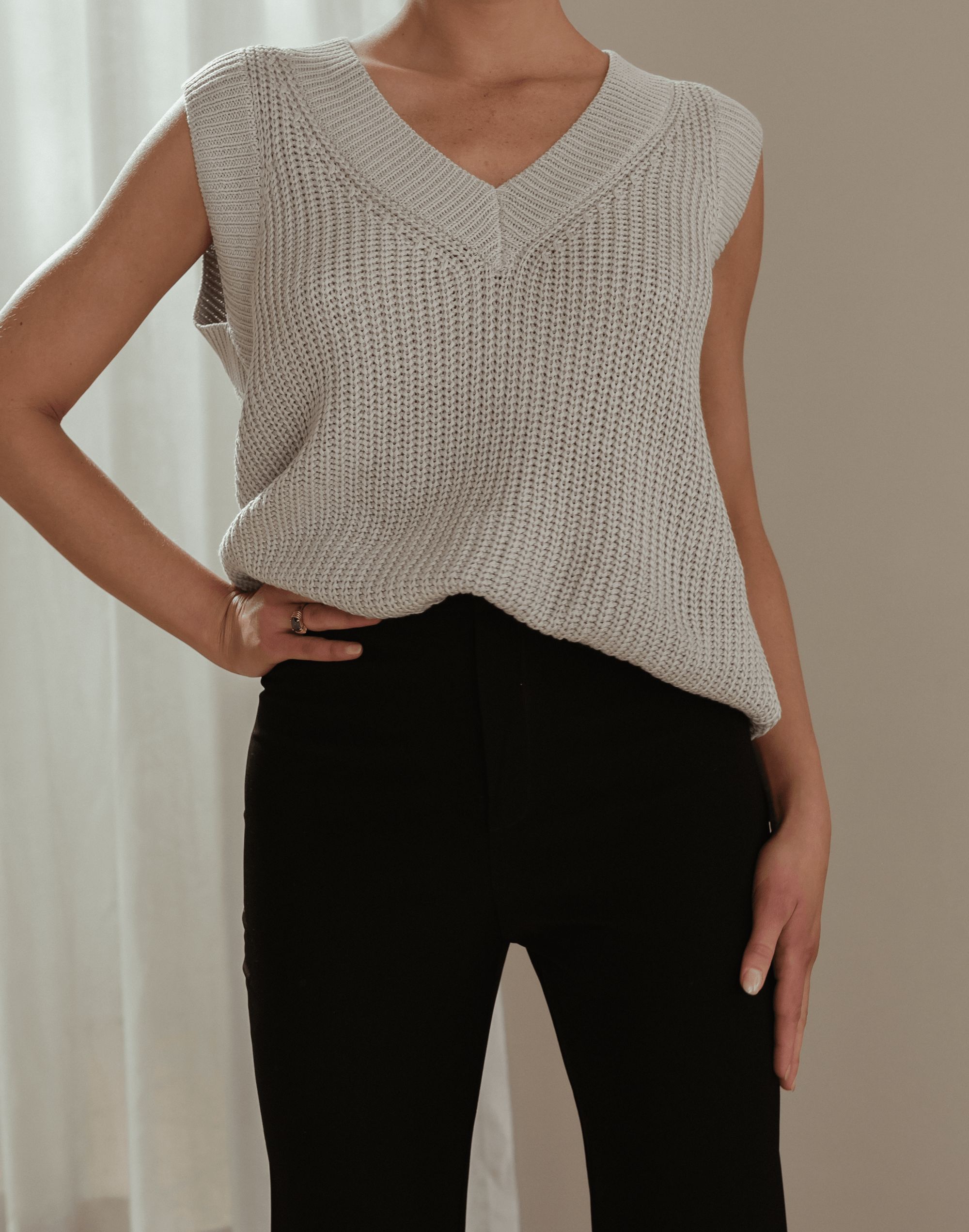 James Knit Vest (Grey) sold by Charcoal Clothing product image thumbnail 2