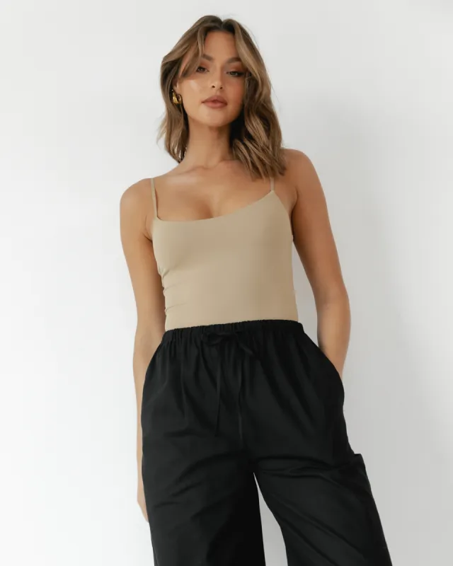 Miya Bodysuit (Beige) sold by Charcoal Clothing