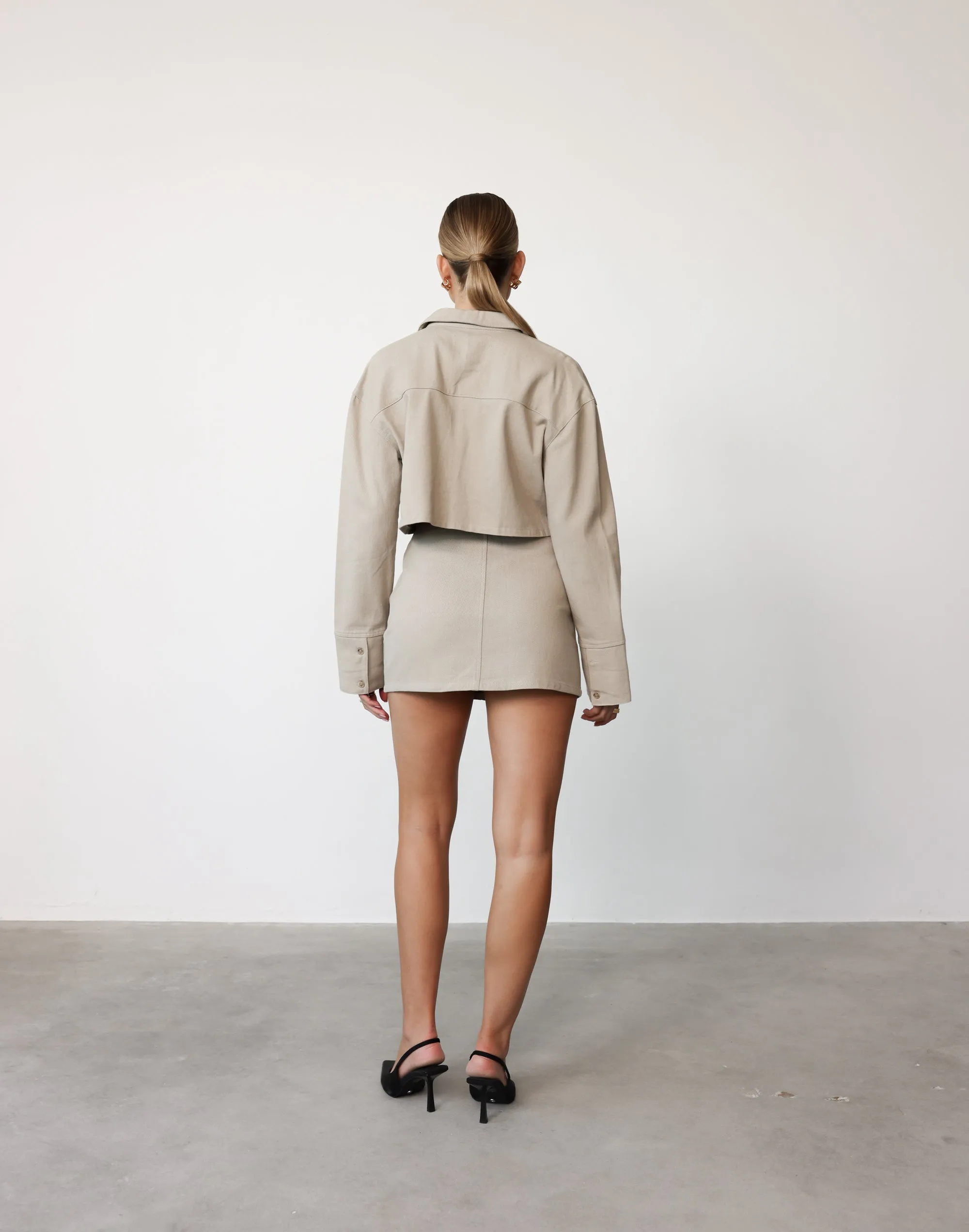 Roxy Mini Skirt (Sand) sold by Charcoal Clothing product image thumbnail 5