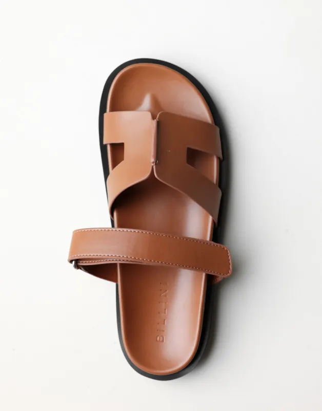 Theon Slides (Tan) - By Billini sold by Charcoal Clothing