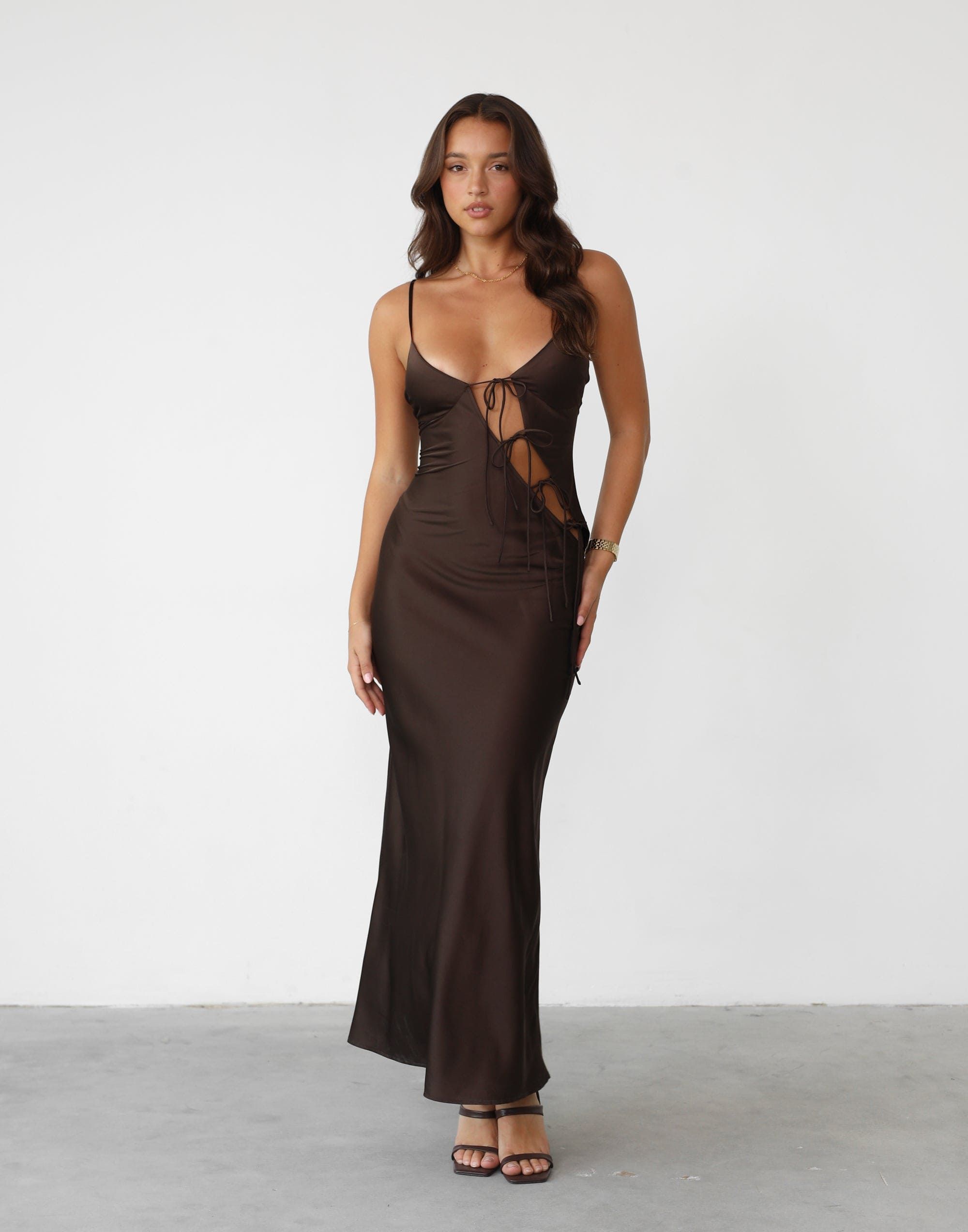 About A Girl Maxi (Chocolate) - By Lioness sold by Charcoal Clothing