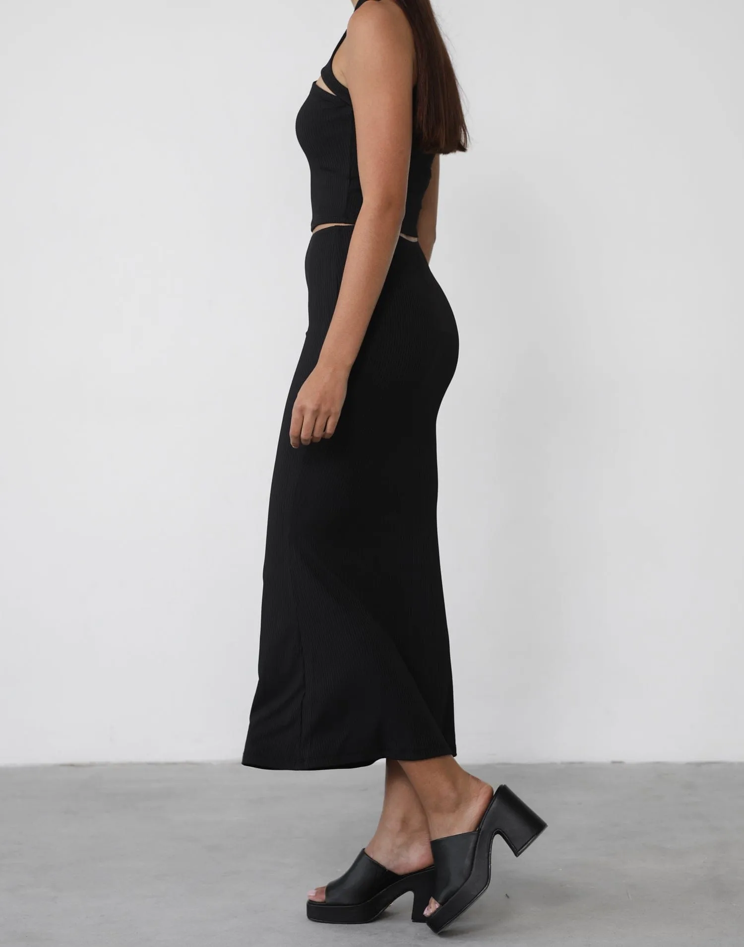 Inferno Midi Skirt (Black) sold by Charcoal Clothing product image thumbnail 4