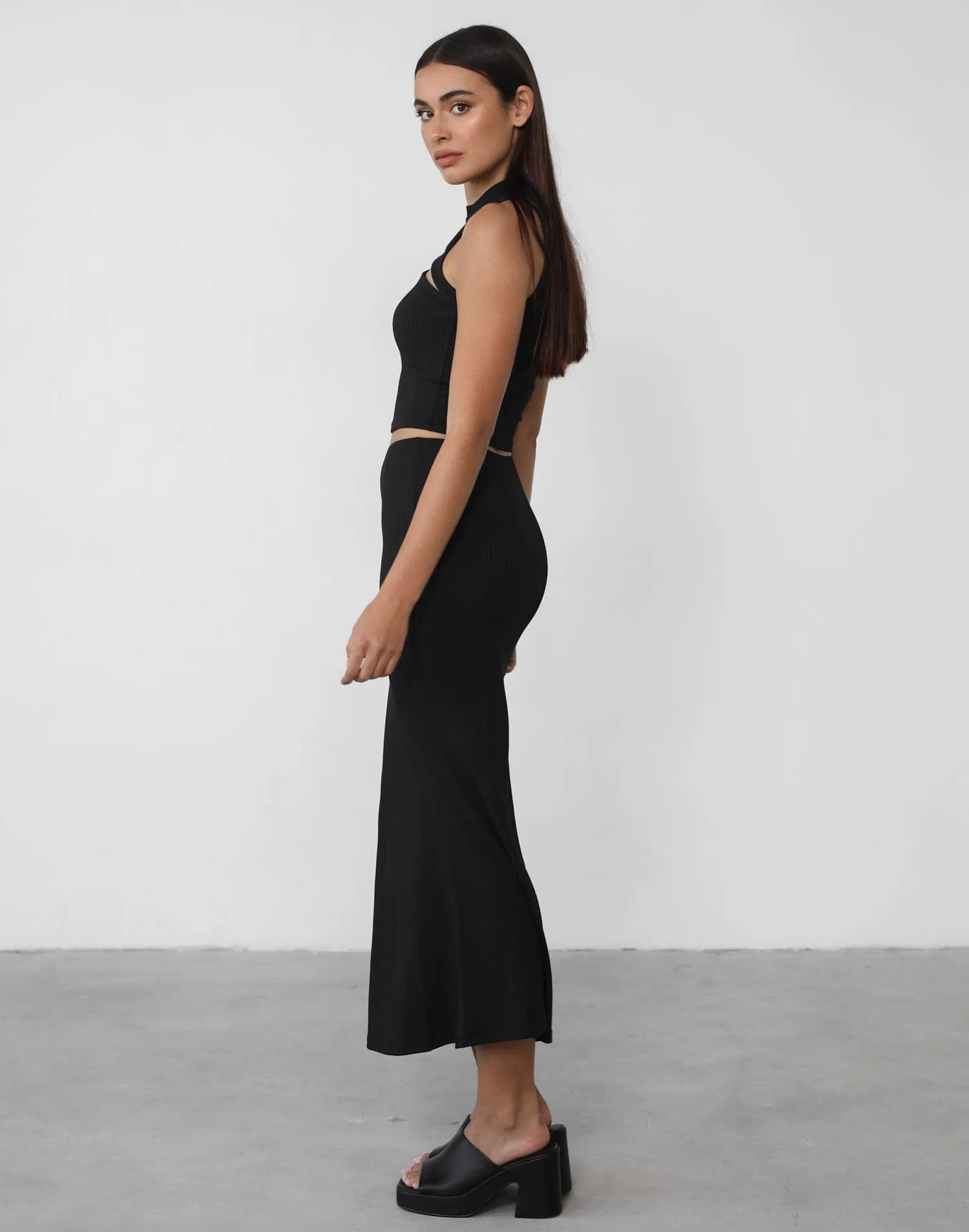 Inferno Midi Skirt (Black) sold by Charcoal Clothing product image thumbnail 2