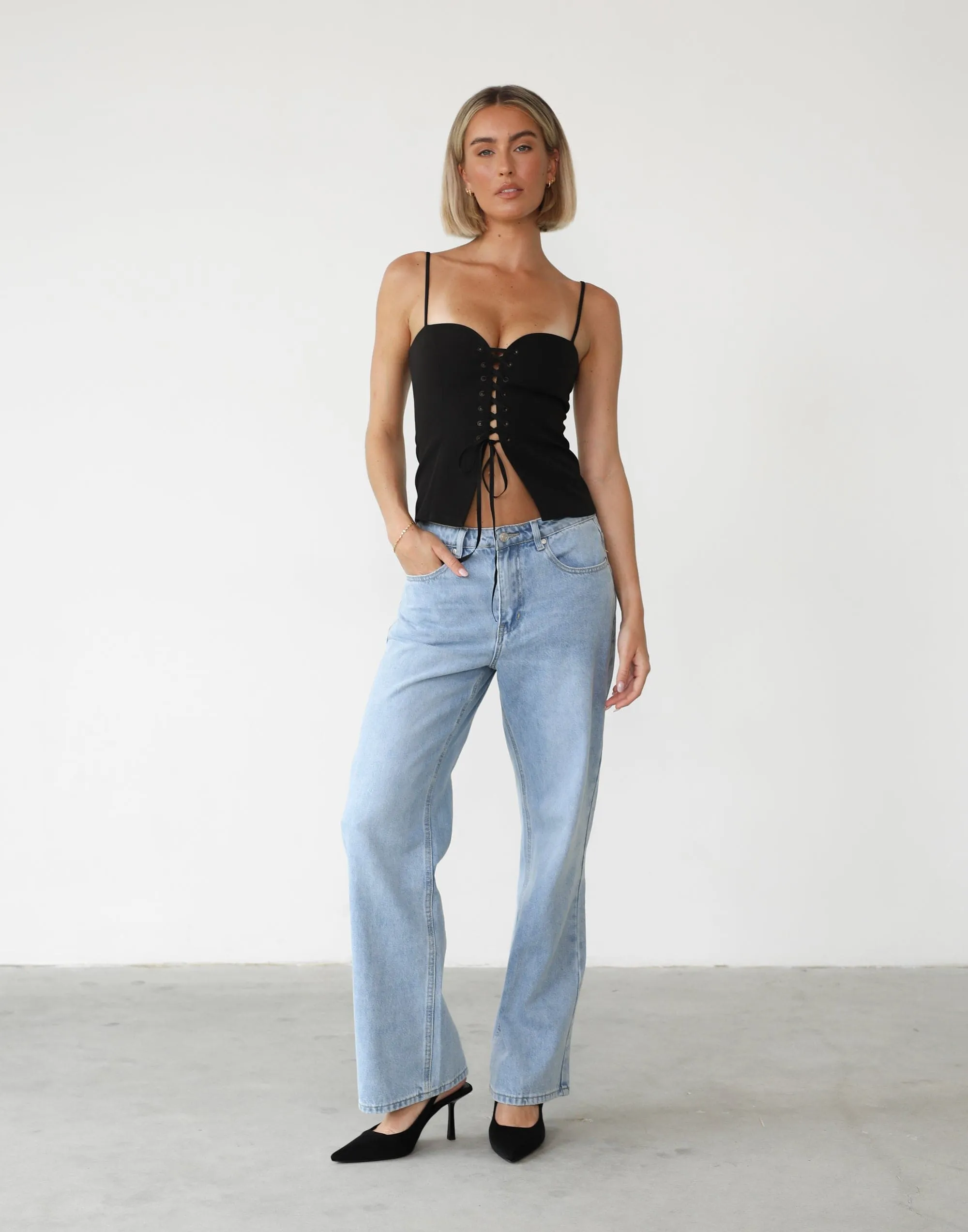 Adi Corset Top (Black) sold by Charcoal Clothing product image thumbnail 2