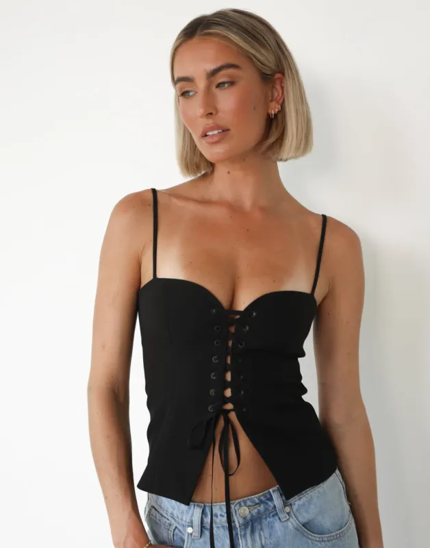 Adi Corset Top (Black) sold by Charcoal Clothing