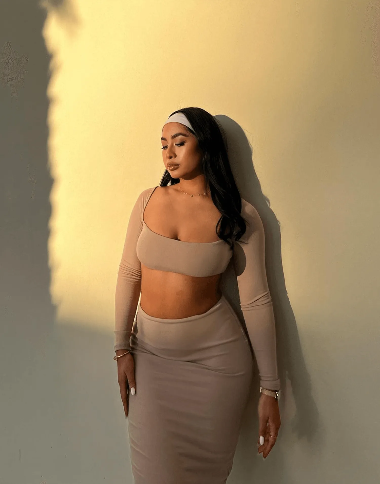 Broadway Crop Top (Mushroom) sold by Charcoal Clothing product image thumbnail 3