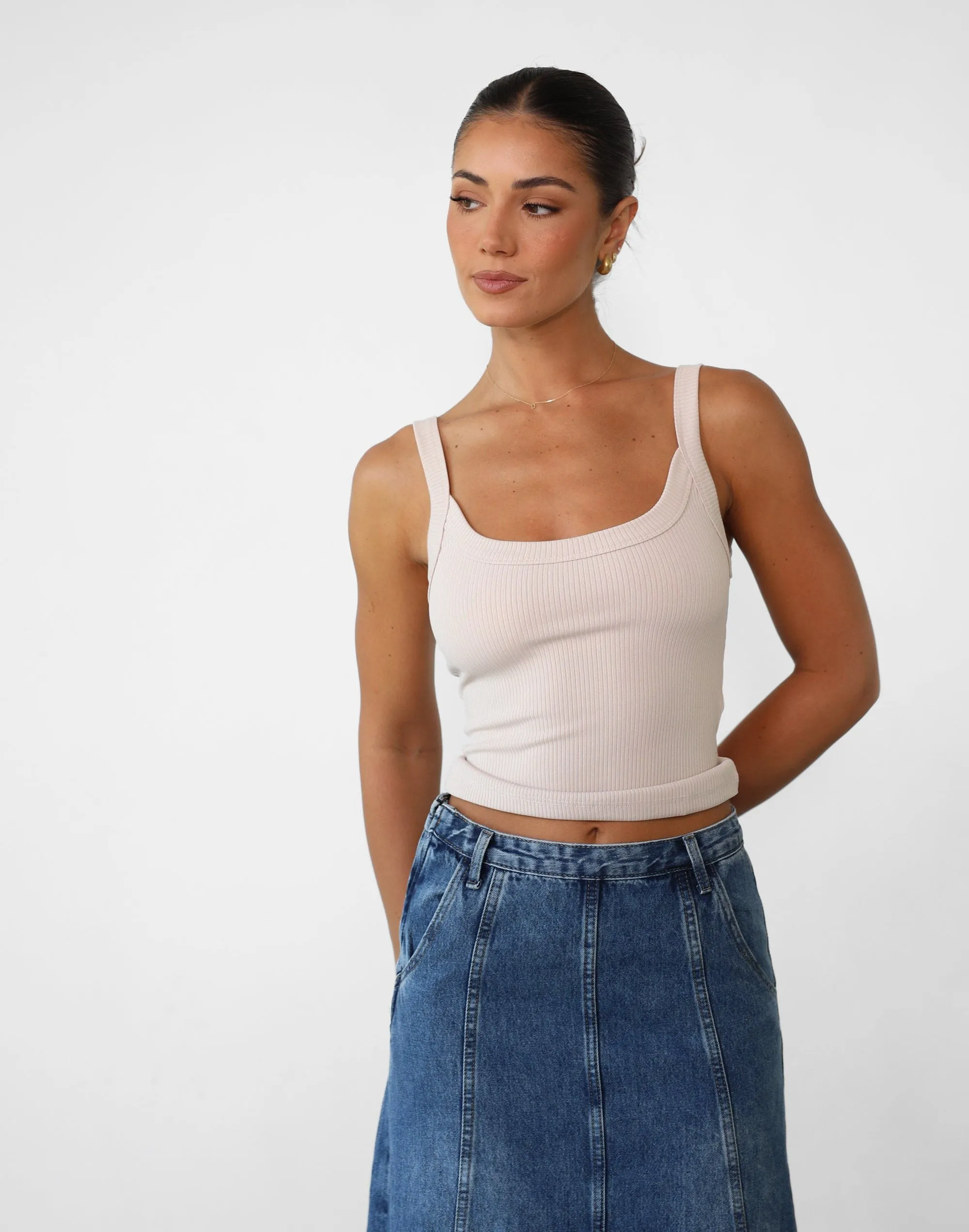 Skyler Tank Top (Beige) sold by Charcoal Clothing product image thumbnail 3