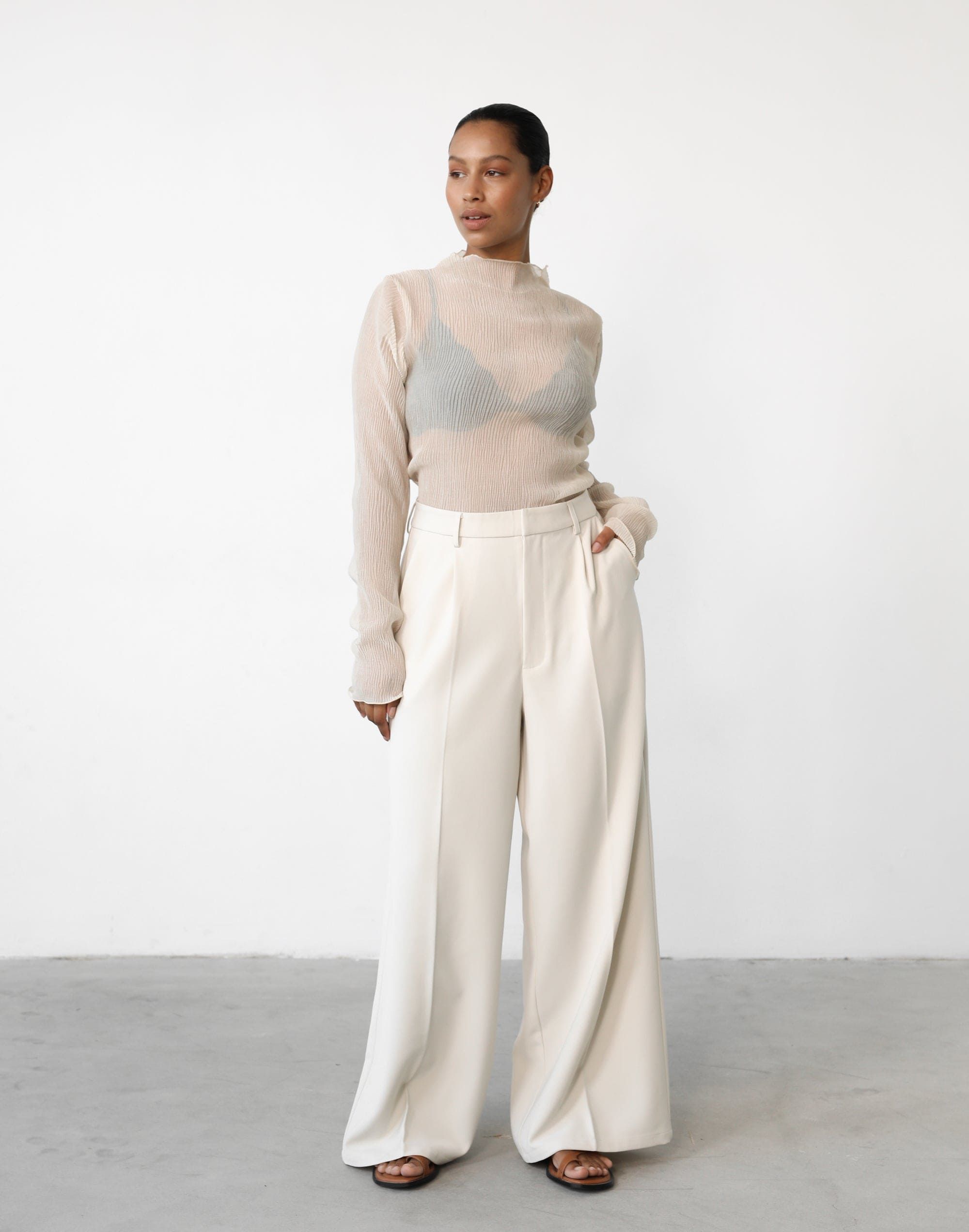 Vista Long Sleeve Top (Oat) sold by Charcoal Clothing product image thumbnail 3