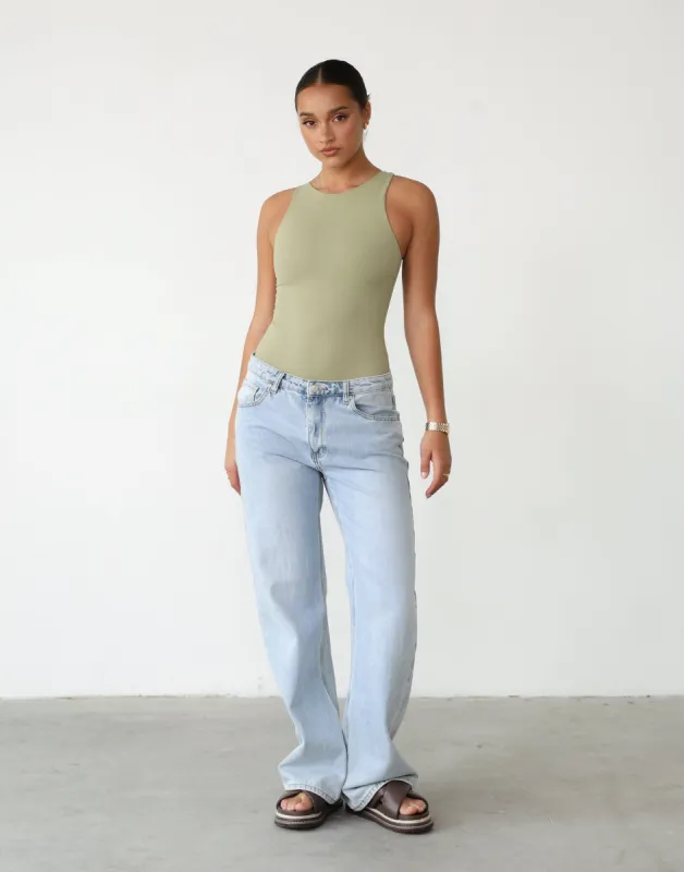 Vivid Bodysuit (Sage) sold by Charcoal Clothing