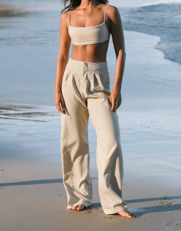 Cairo Crop Top (Sand) sold by Charcoal Clothing