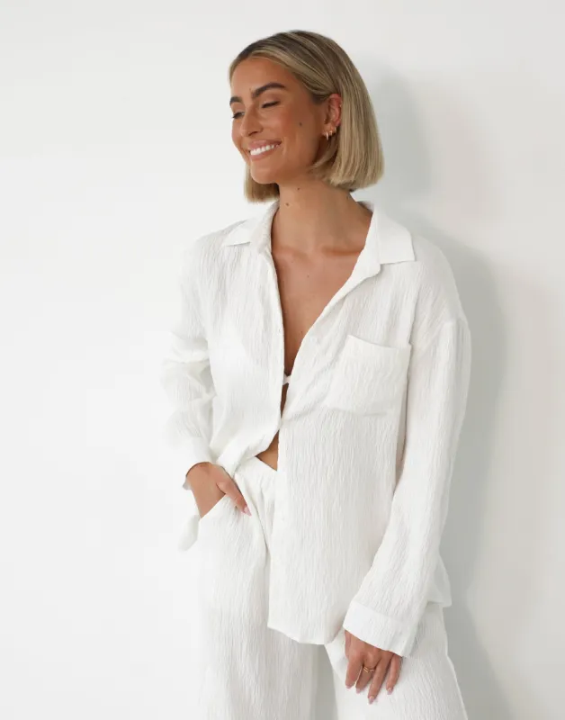 Ainsley Shirt (White) sold by Charcoal Clothing